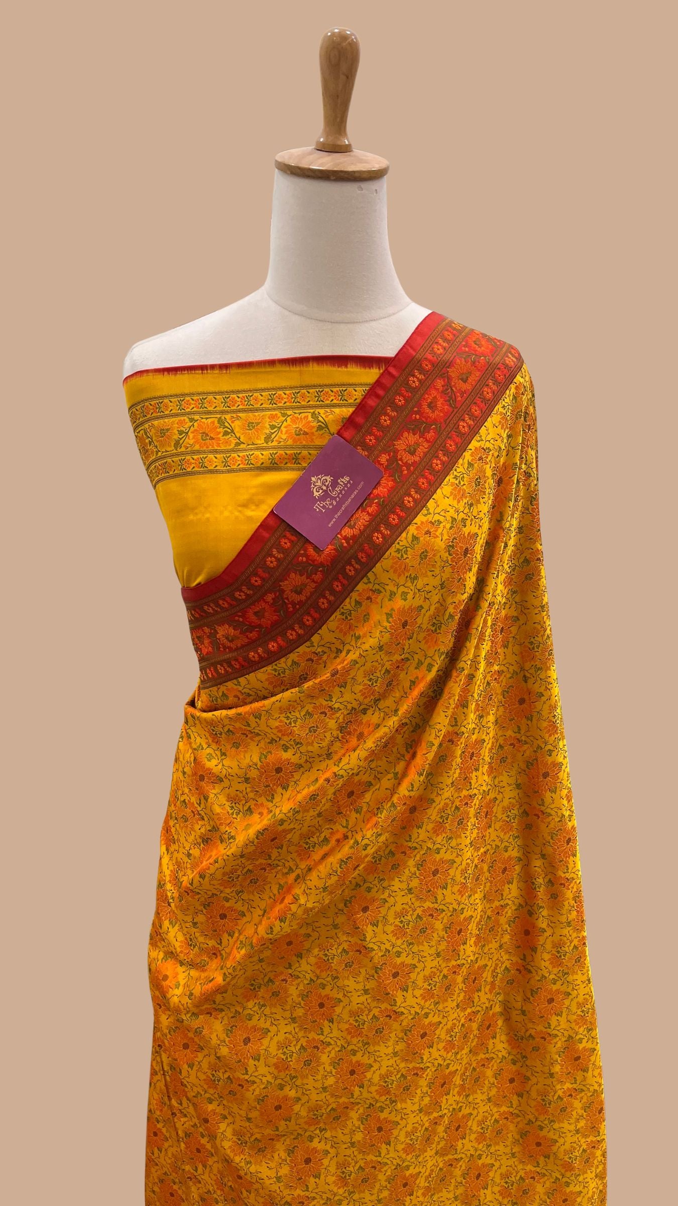 Pure Soft Katan Jamawar Silk Handloom Banarasi Saree