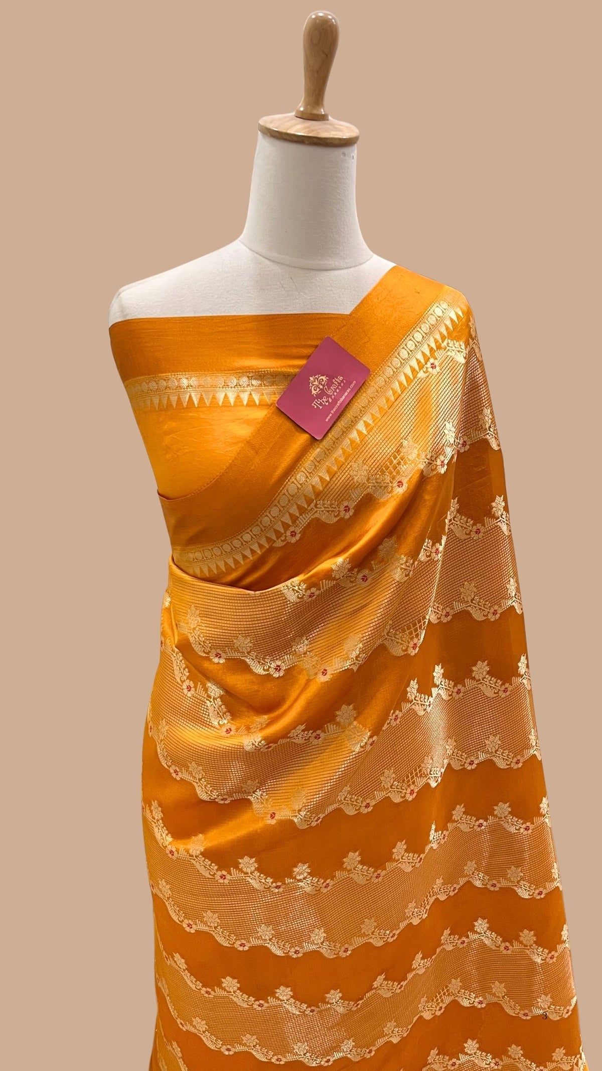 Pure Mango Silk Handloom Banarasi Saree