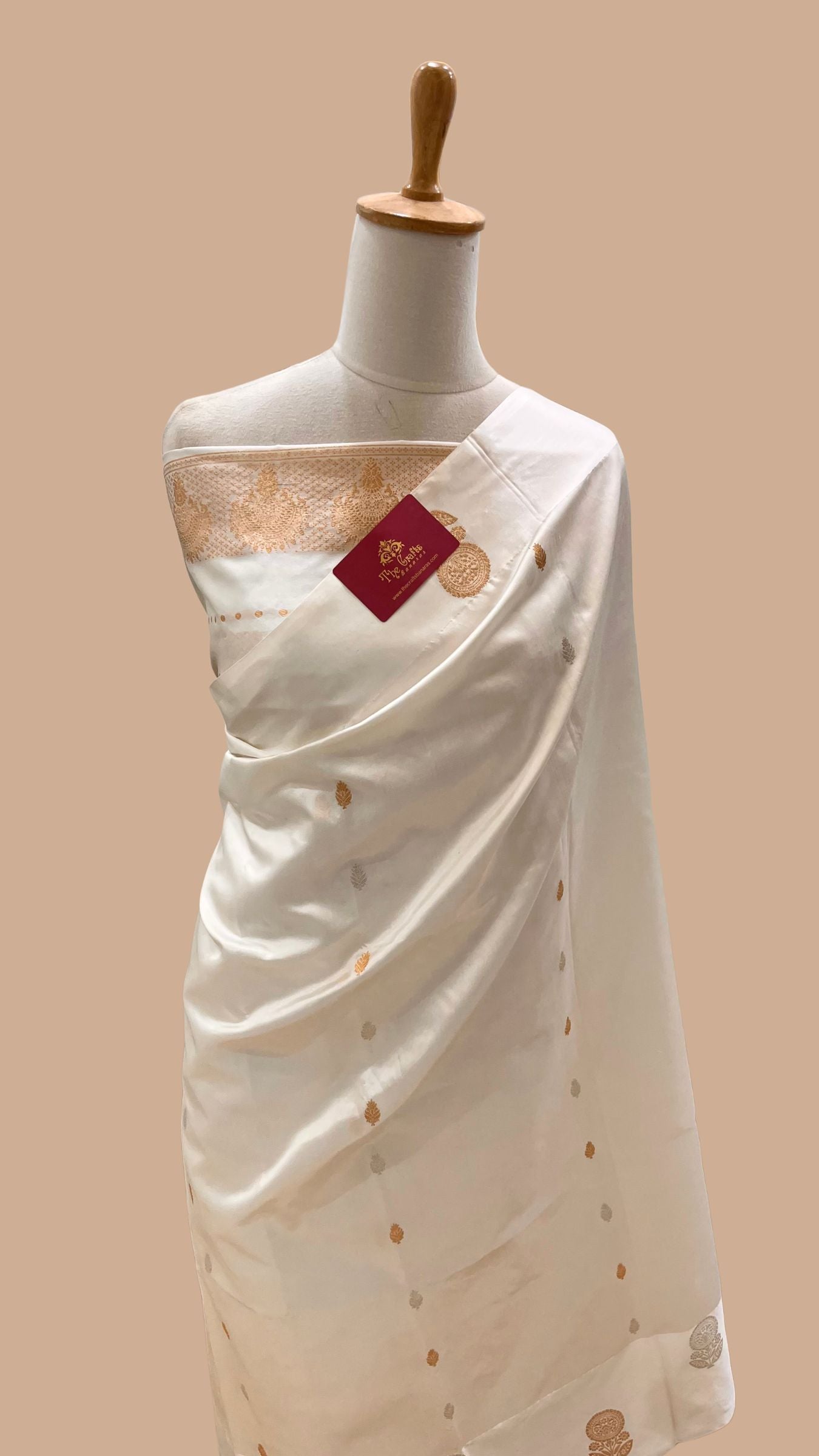 Pure  Mango Silk Handloom Banarasi Saree