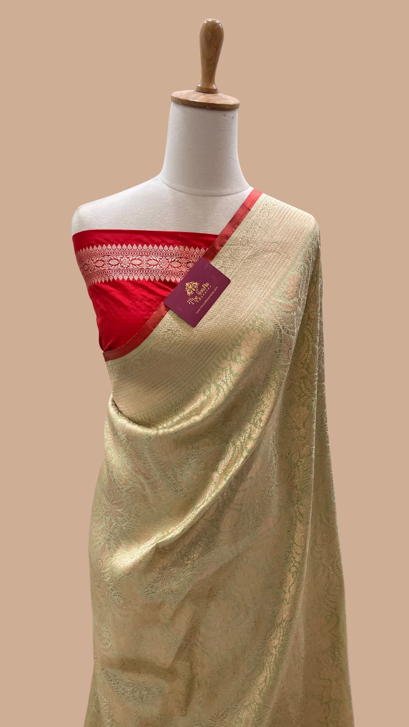 Pure Katan Silk Handloom Banarasi Saree - Tanchui Brocade