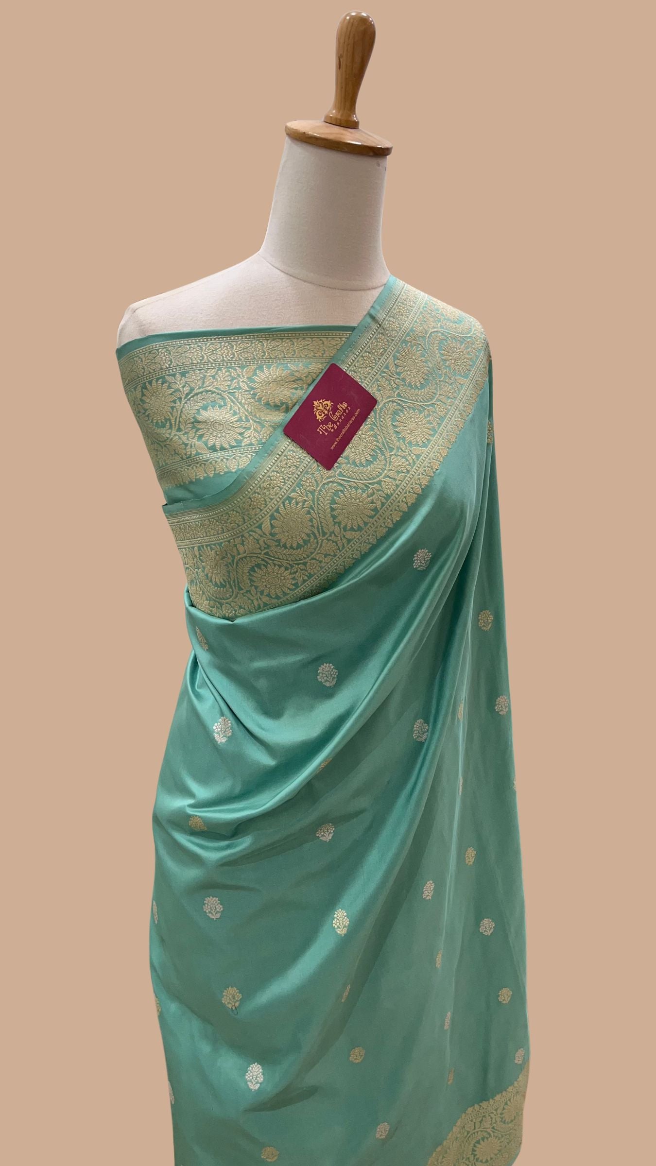 Pure Katan Silk Handloom Banarasi Saree - with Sona Rupa kadhua motifs