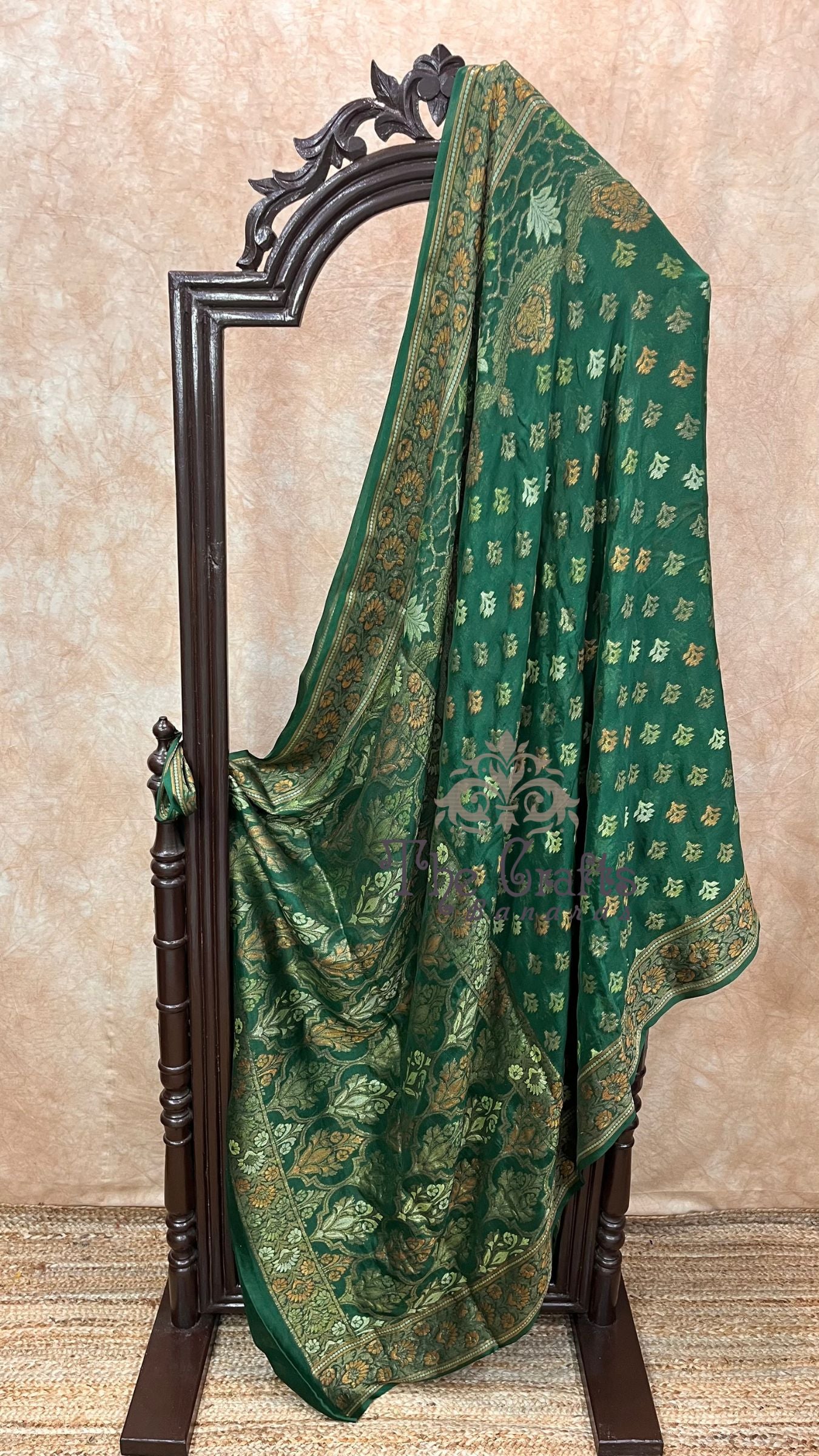 Pure Khaddi Chiffon Banarasi Saree