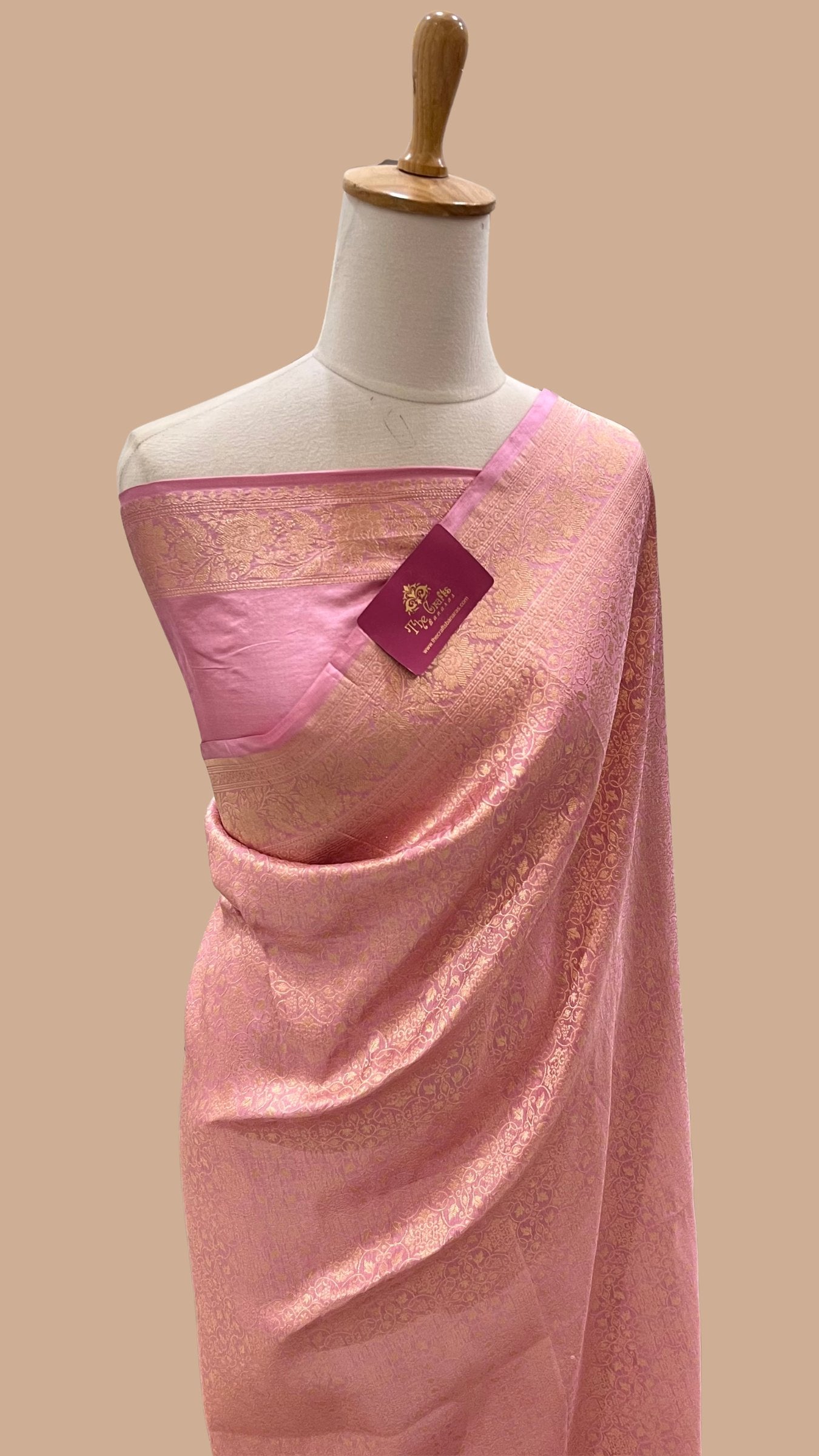 Pure Katan Silk Handloom Banarasi Saree - Tanchui Brocade