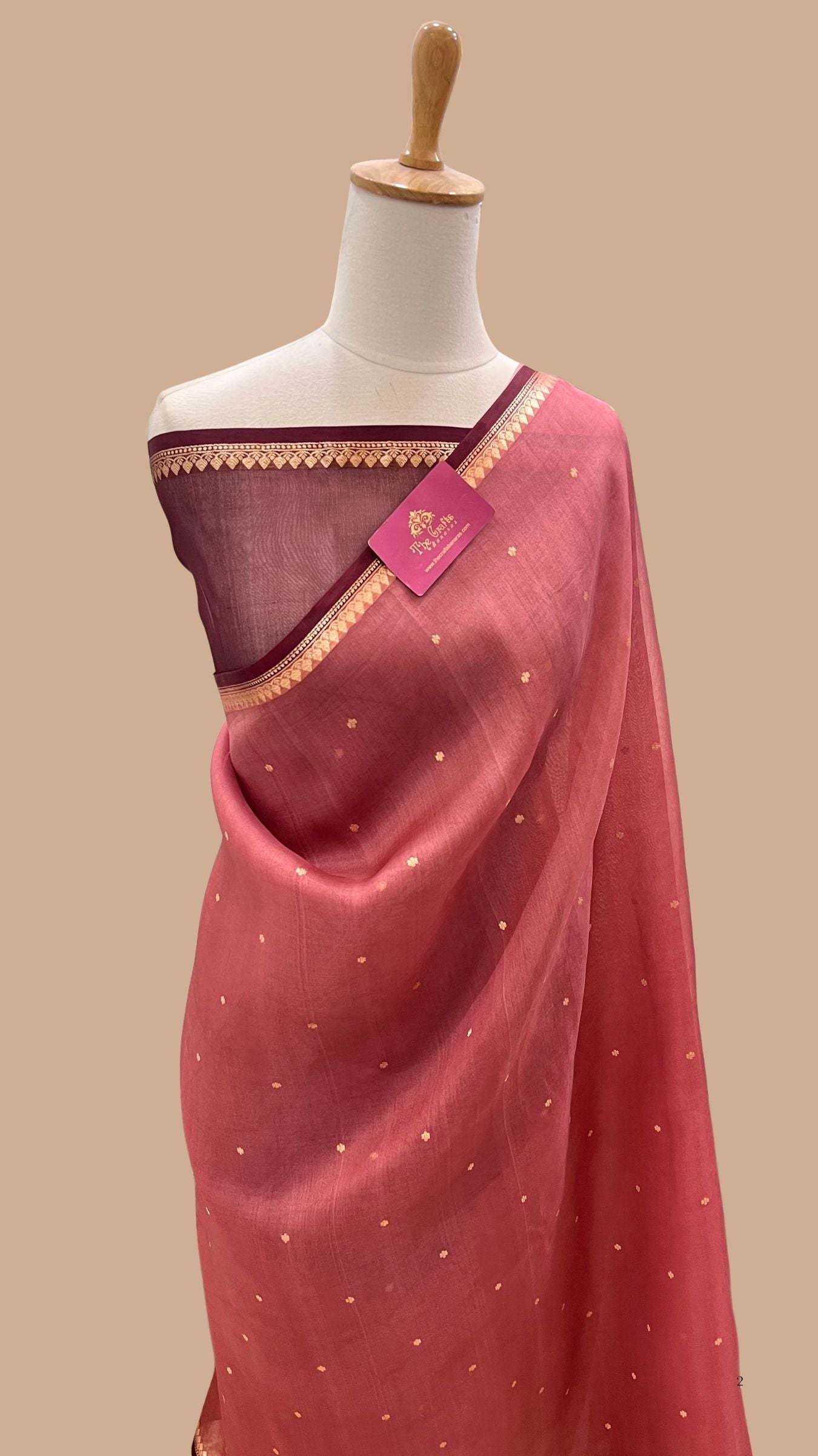 Pure Kora Silk Handloom Banarasi Saree