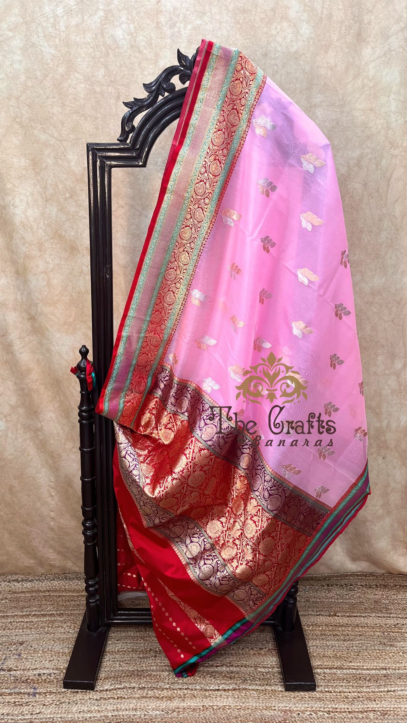 Pure Kora Silk Handloom Banarasi Saree - with sona rupa kadhua motifs