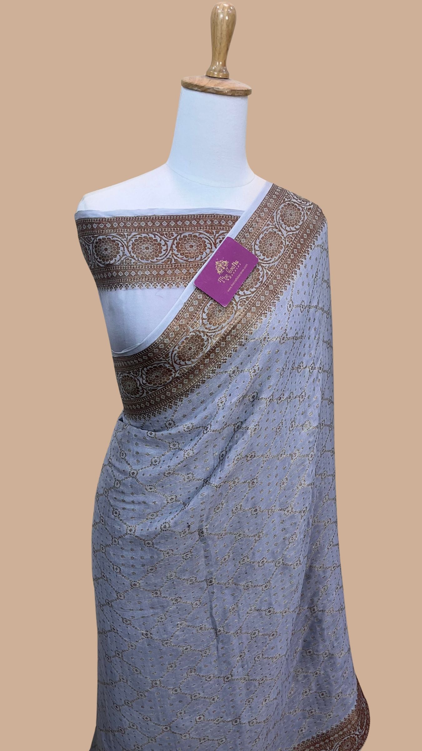 Pure Khaddi Chiffon Banarasi Saree