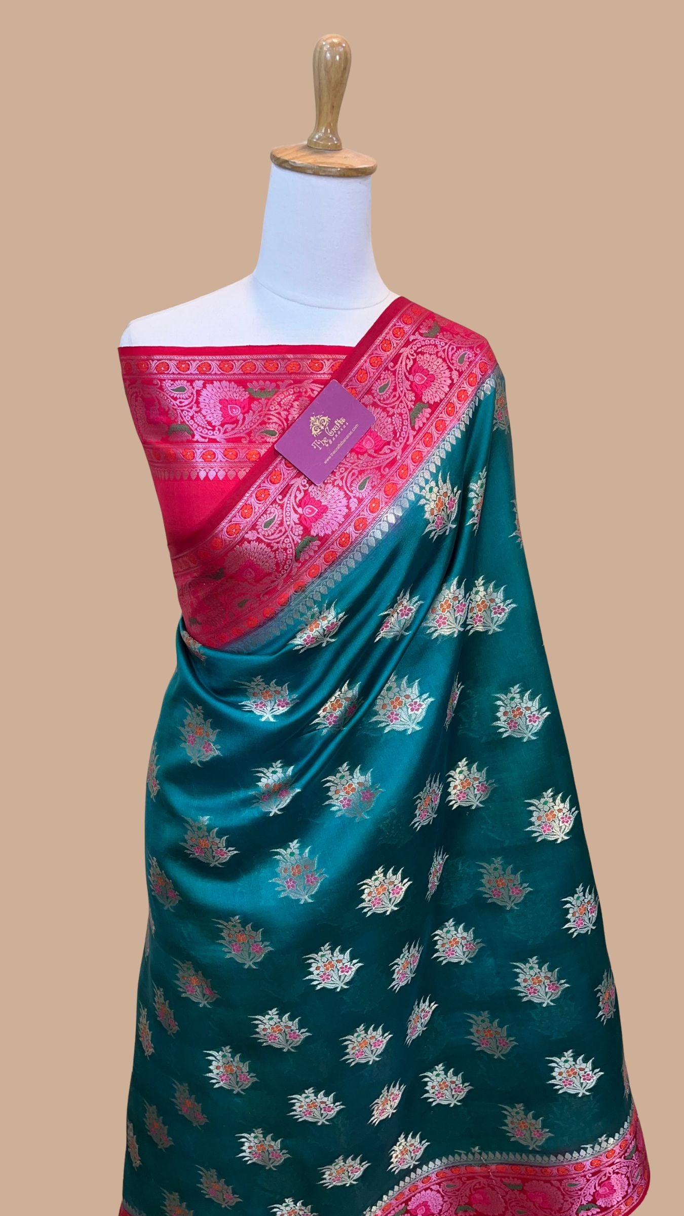 Pure Dupion Silk Banarasi Saree
