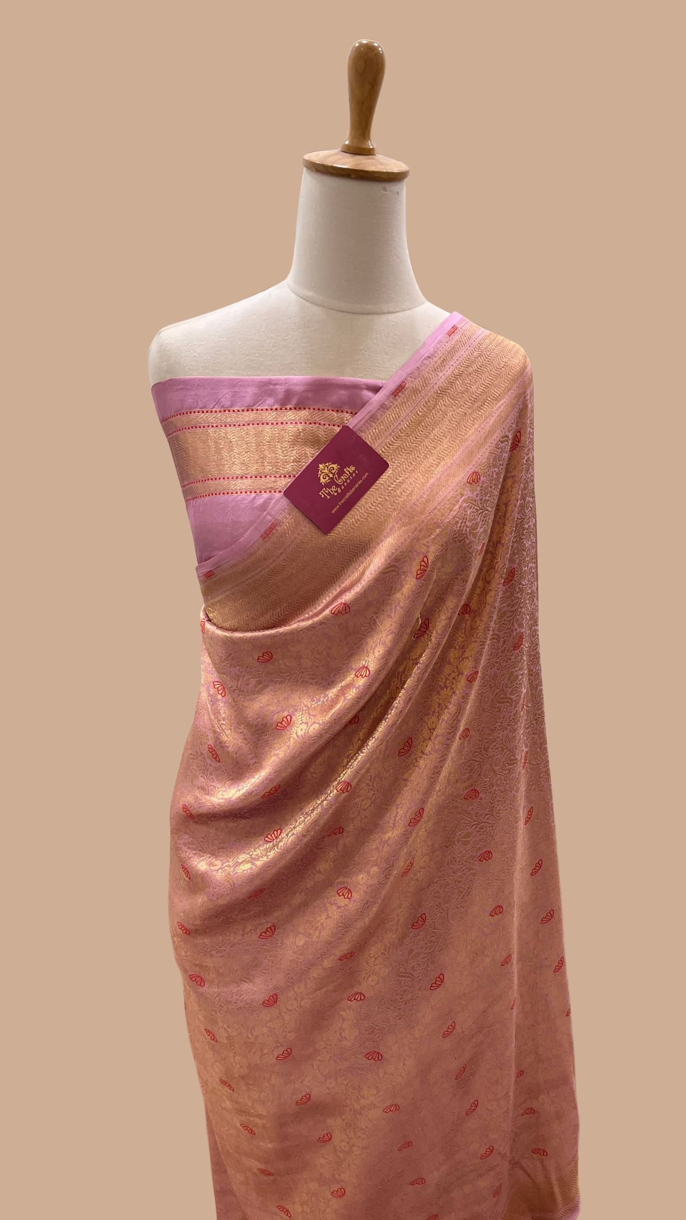 Pure Katan Silk Handloom Banarasi Saree - Tanchui Brocade Meena