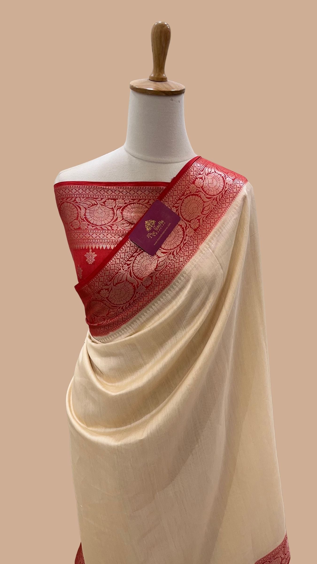 Pure Khaddi Chiffon Banarasi Saree