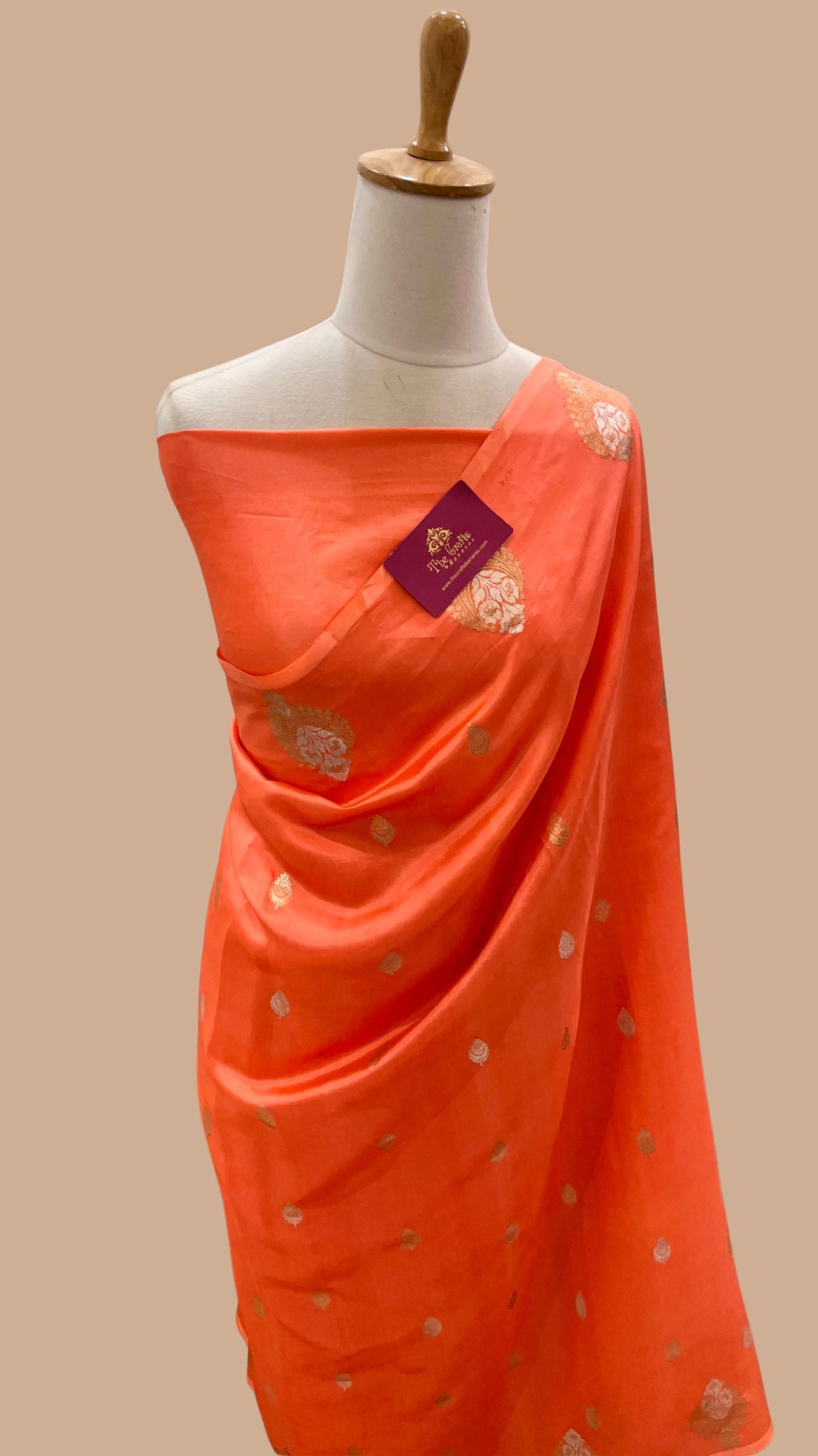 Pure Mango Silk Handloom Banarasi Saree