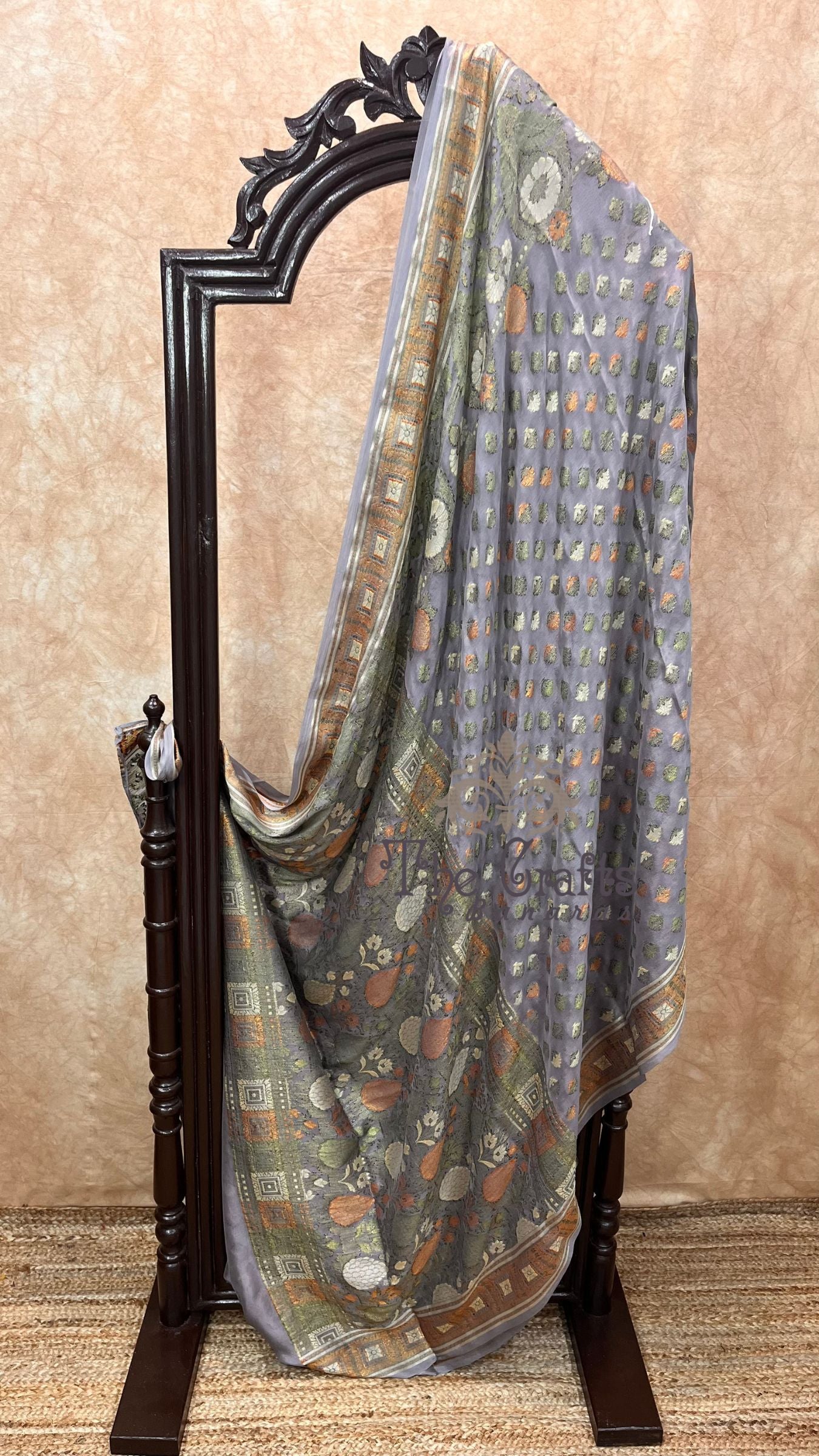 Pure Khaddi Chiffon Banarasi Saree