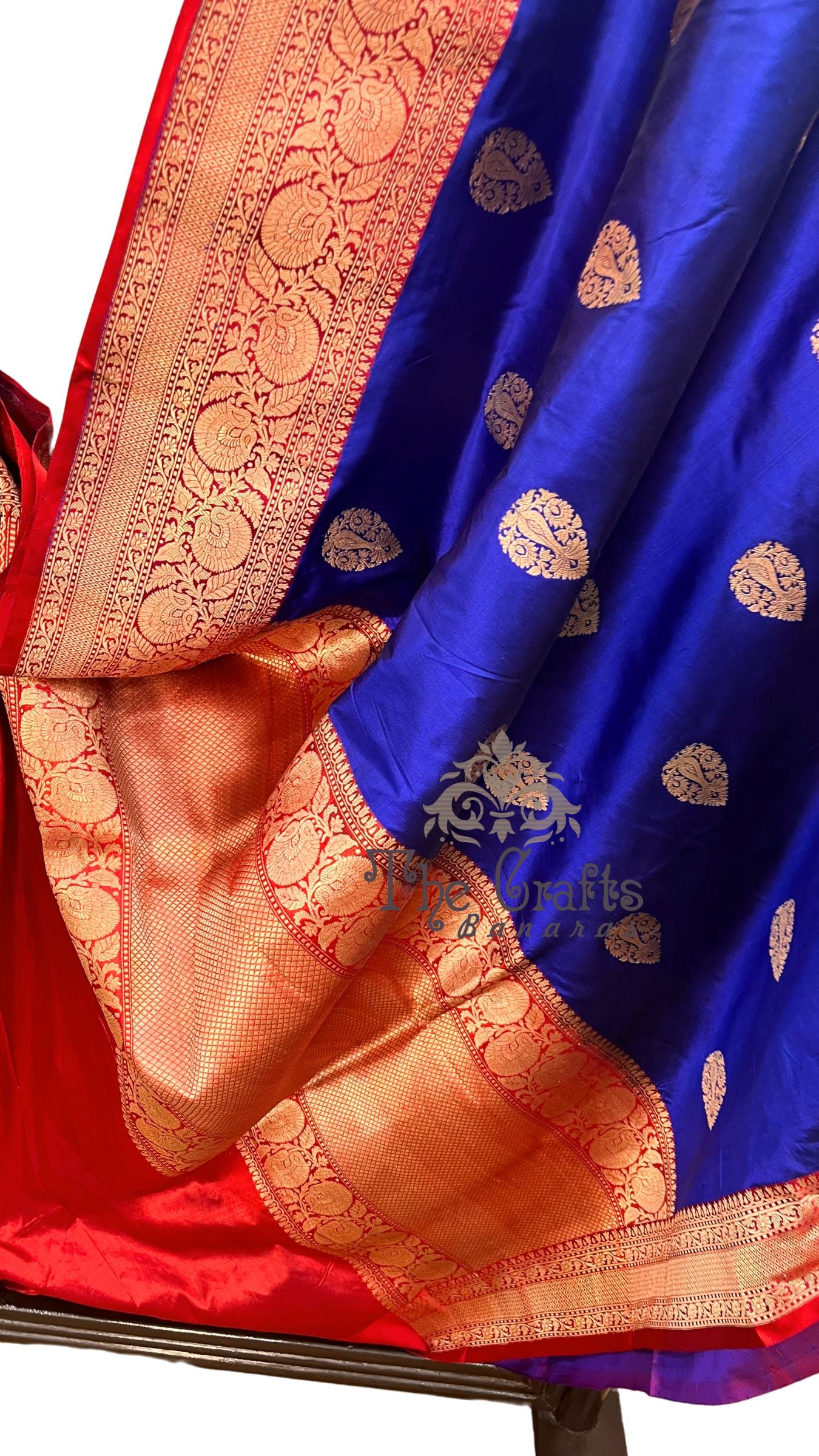 Pure Katan Silk Handloom Banarasi Saree - Kadhua Buti