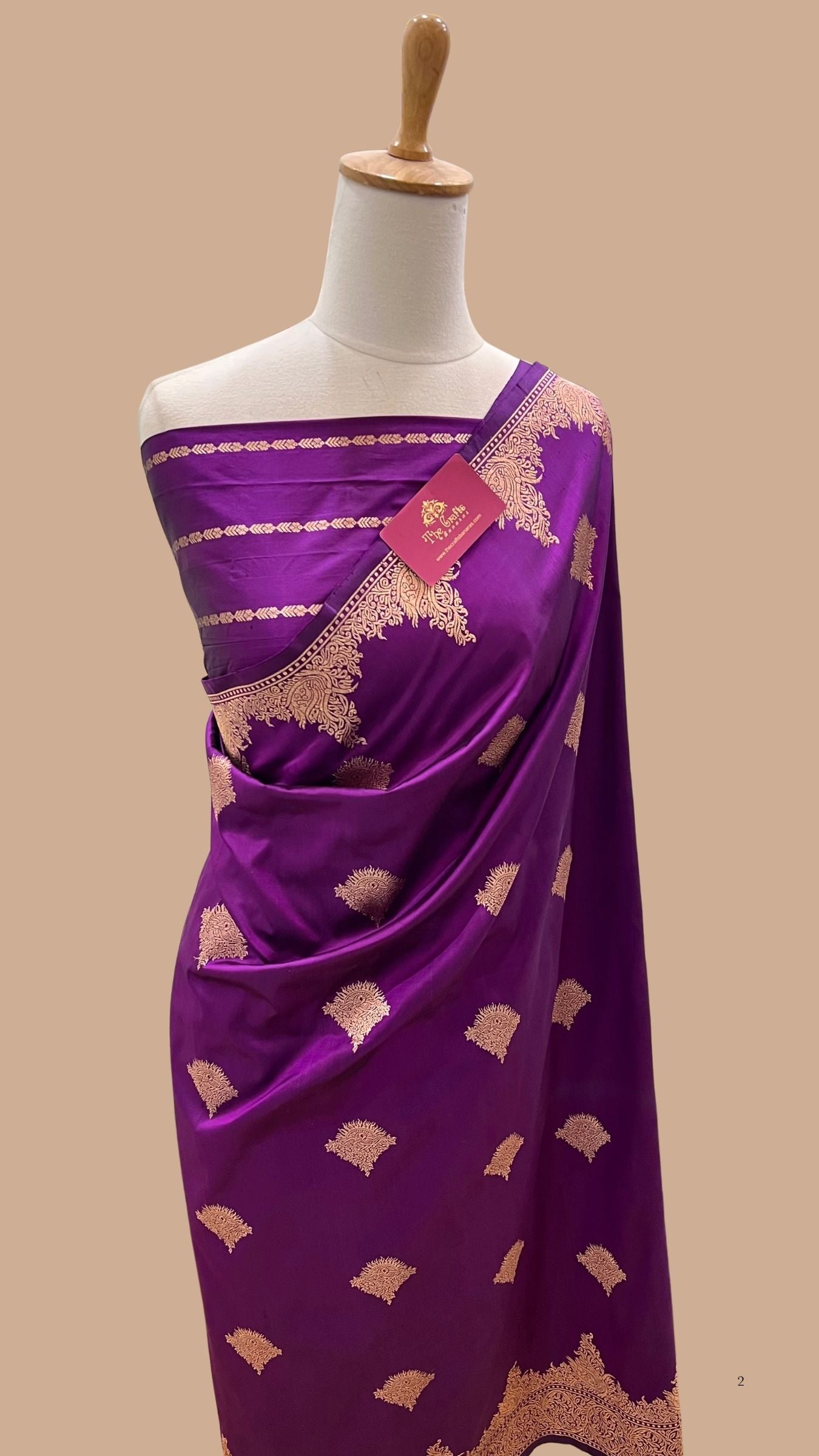 Pure Katan Silk Handloom Banarasi Saree - Kadhua work