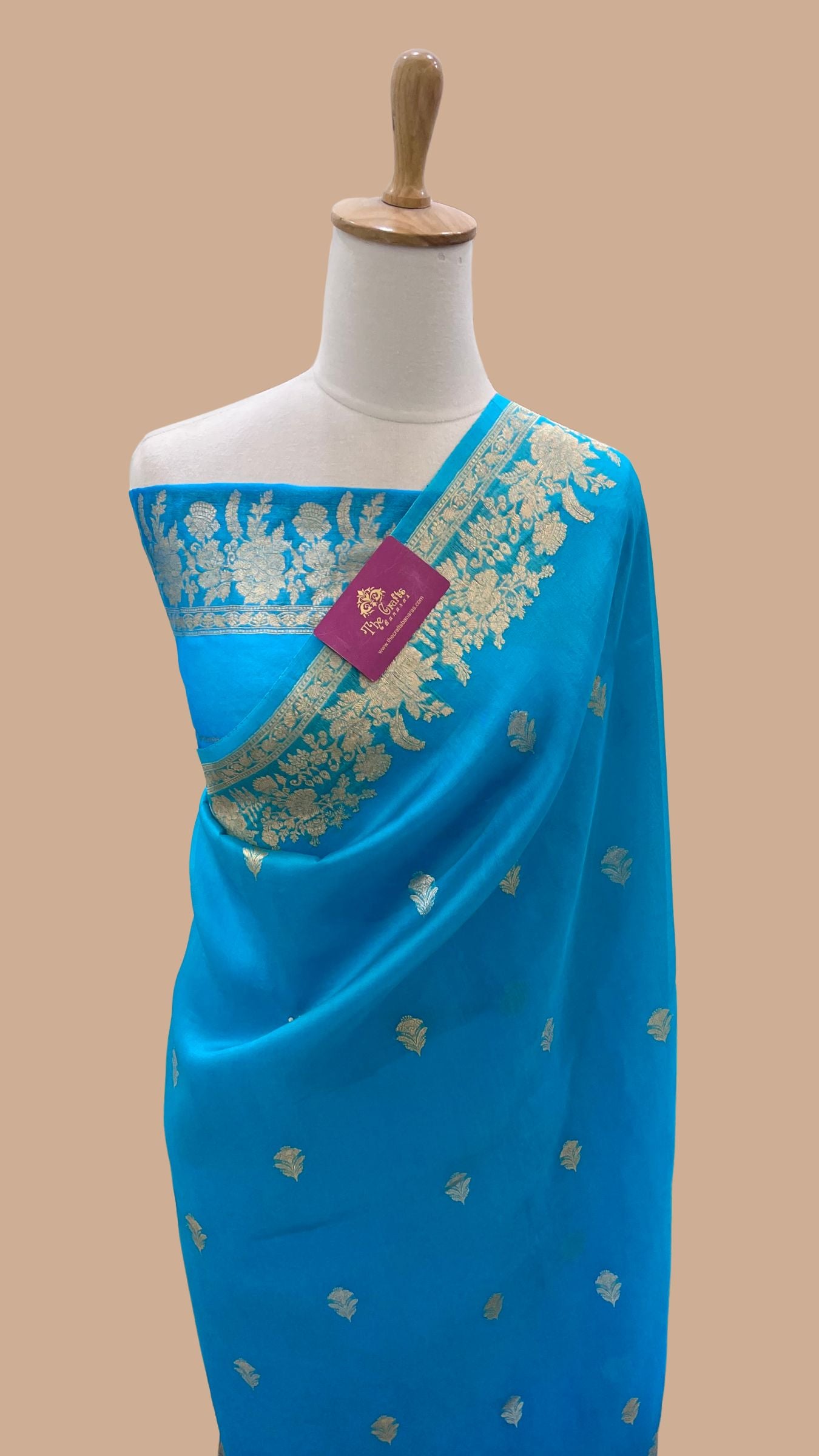 Pure Kora Silk Handloom Banarasi Saree