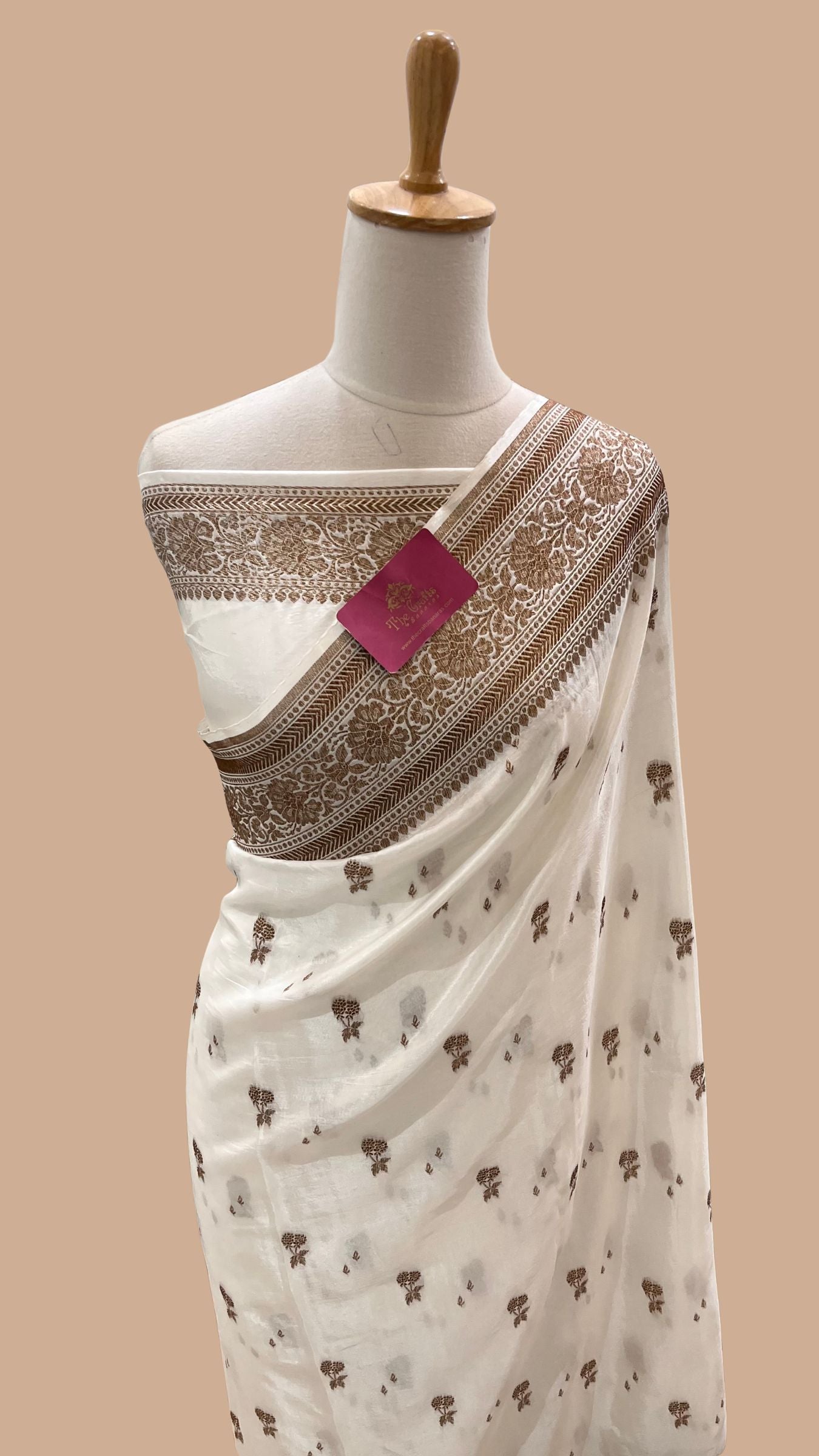 Pure Crepe Silk Banarasi Saree