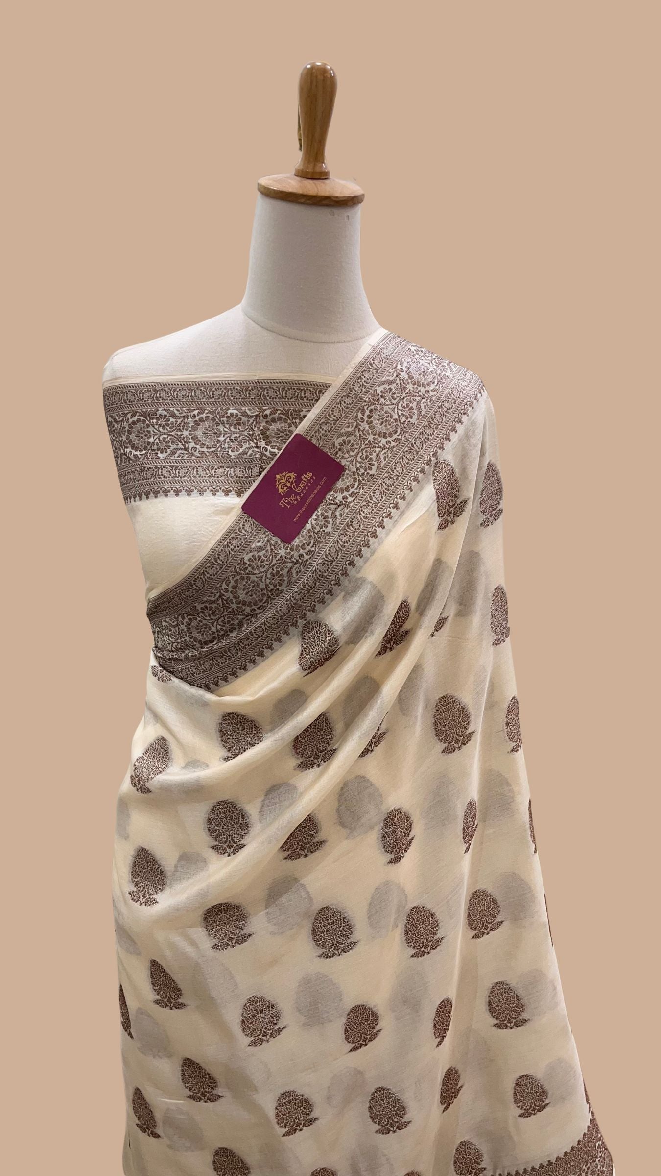 Pure Tussar Silk Banarasi Saree