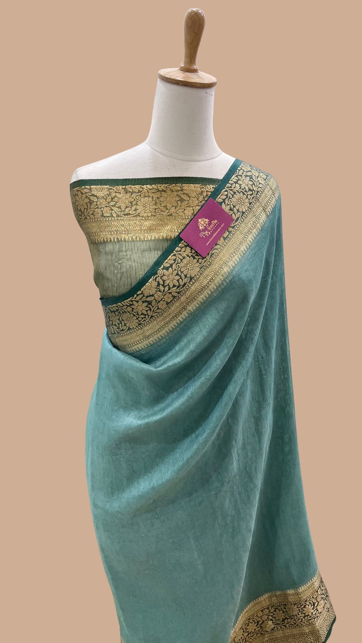 Pure Linen Banarasi Saree