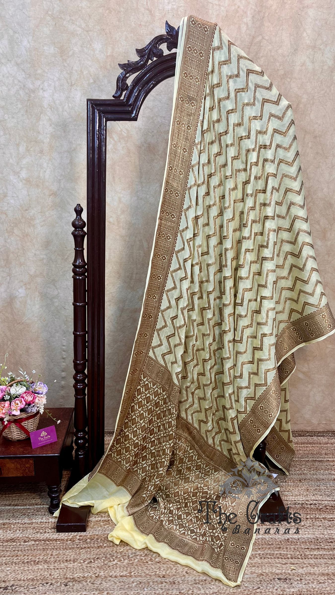 Pure Khaddi Chiffon Banarasi Saree