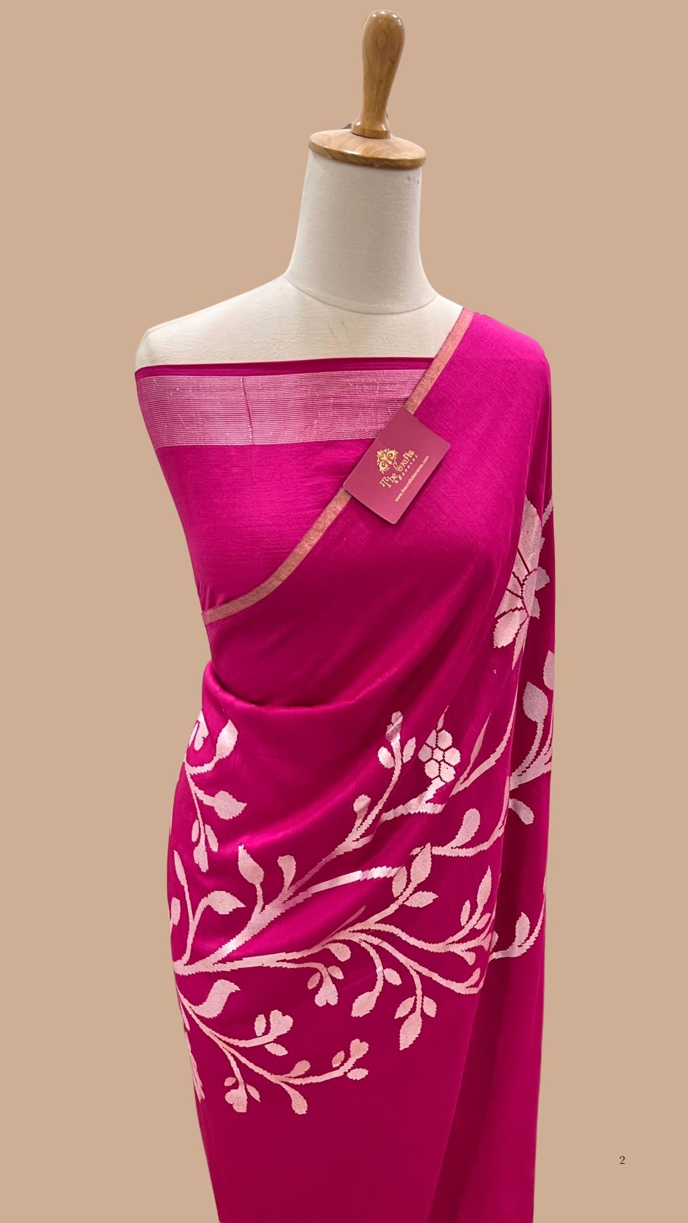 Pure Munga Silk Handloom Banarasi Saree