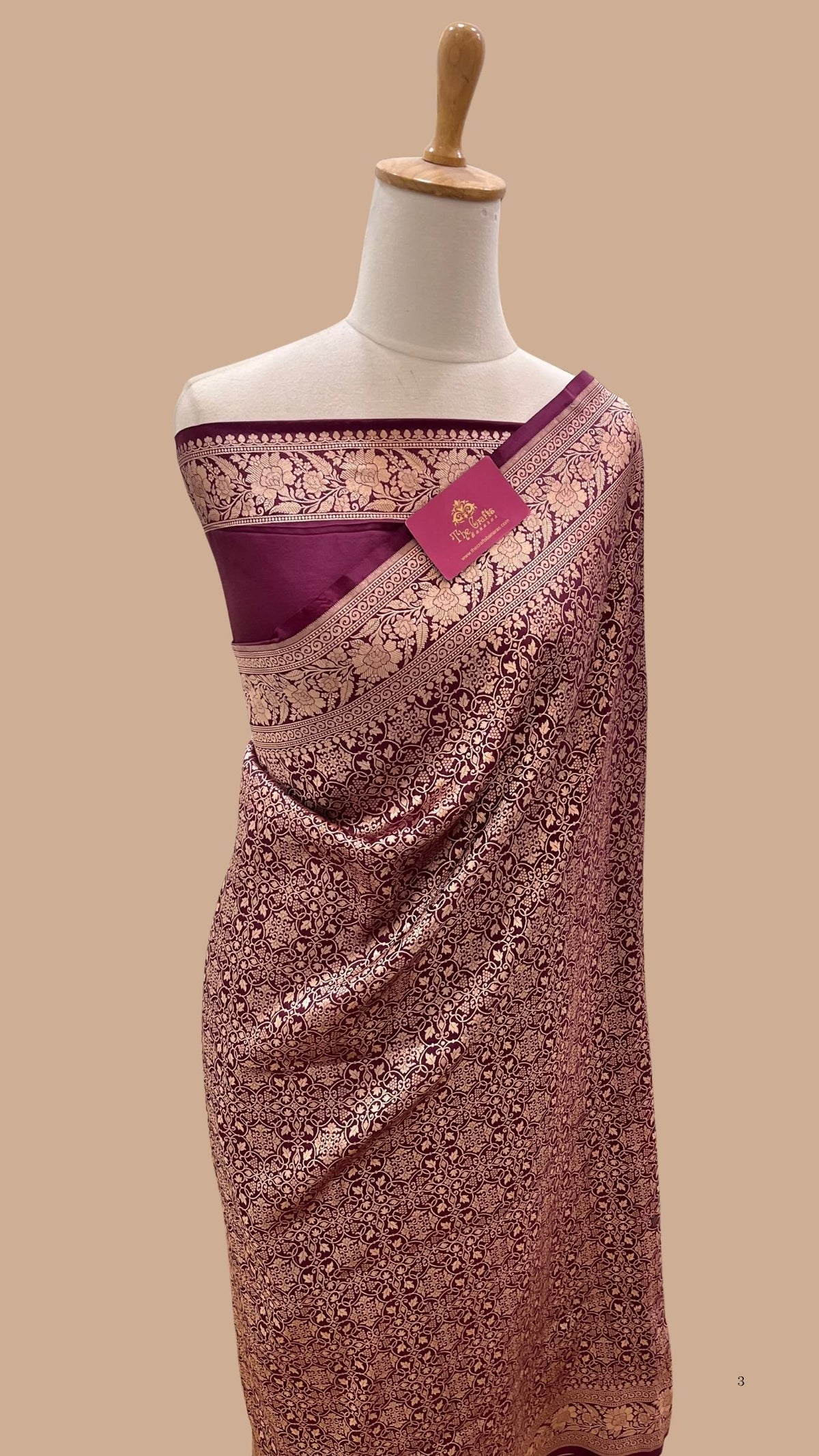 Pure Katan Silk Handloom Banarasi Saree - Tanchui Brocade