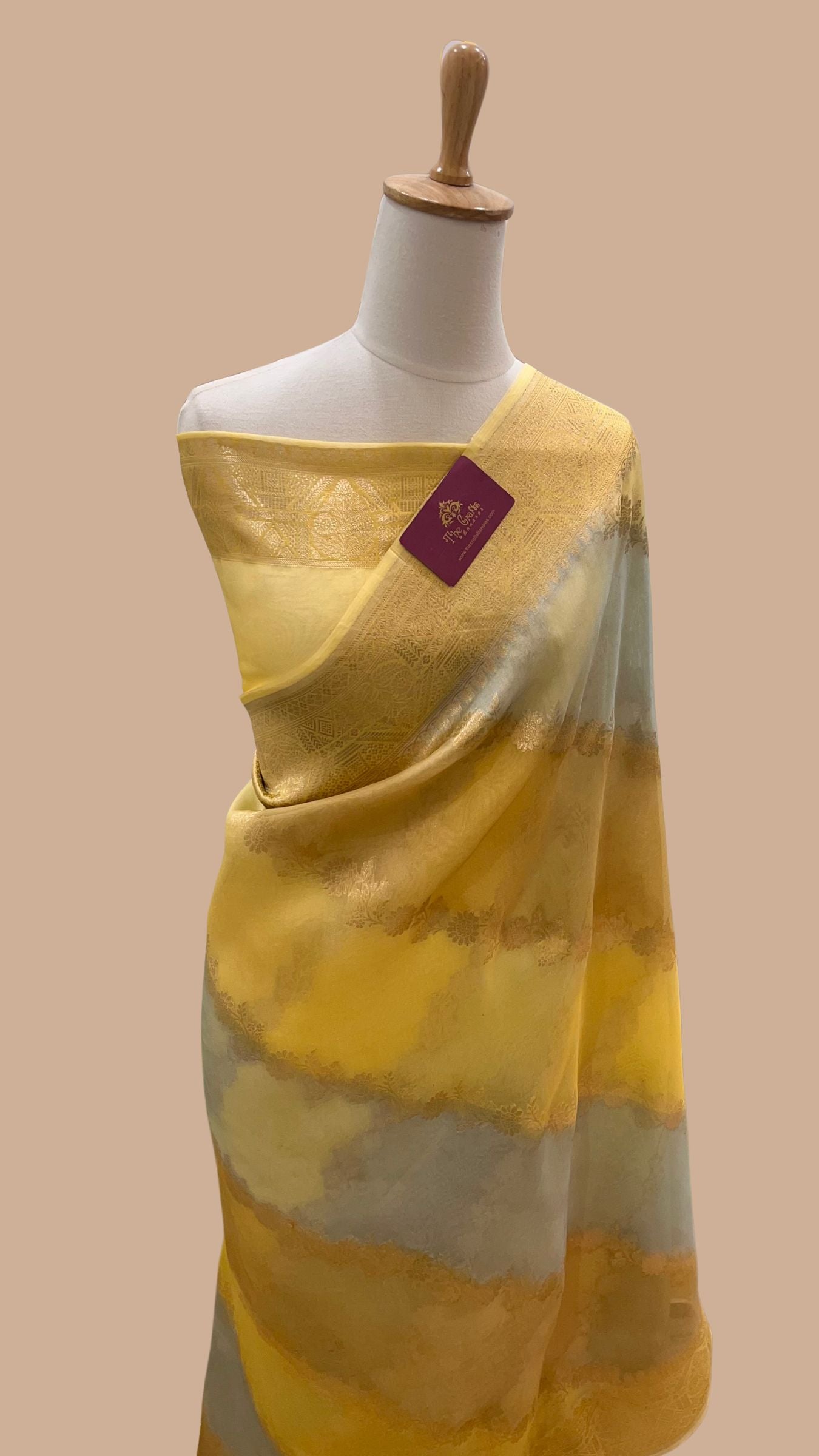 Pure Kora Silk Handloom Banarasi Saree