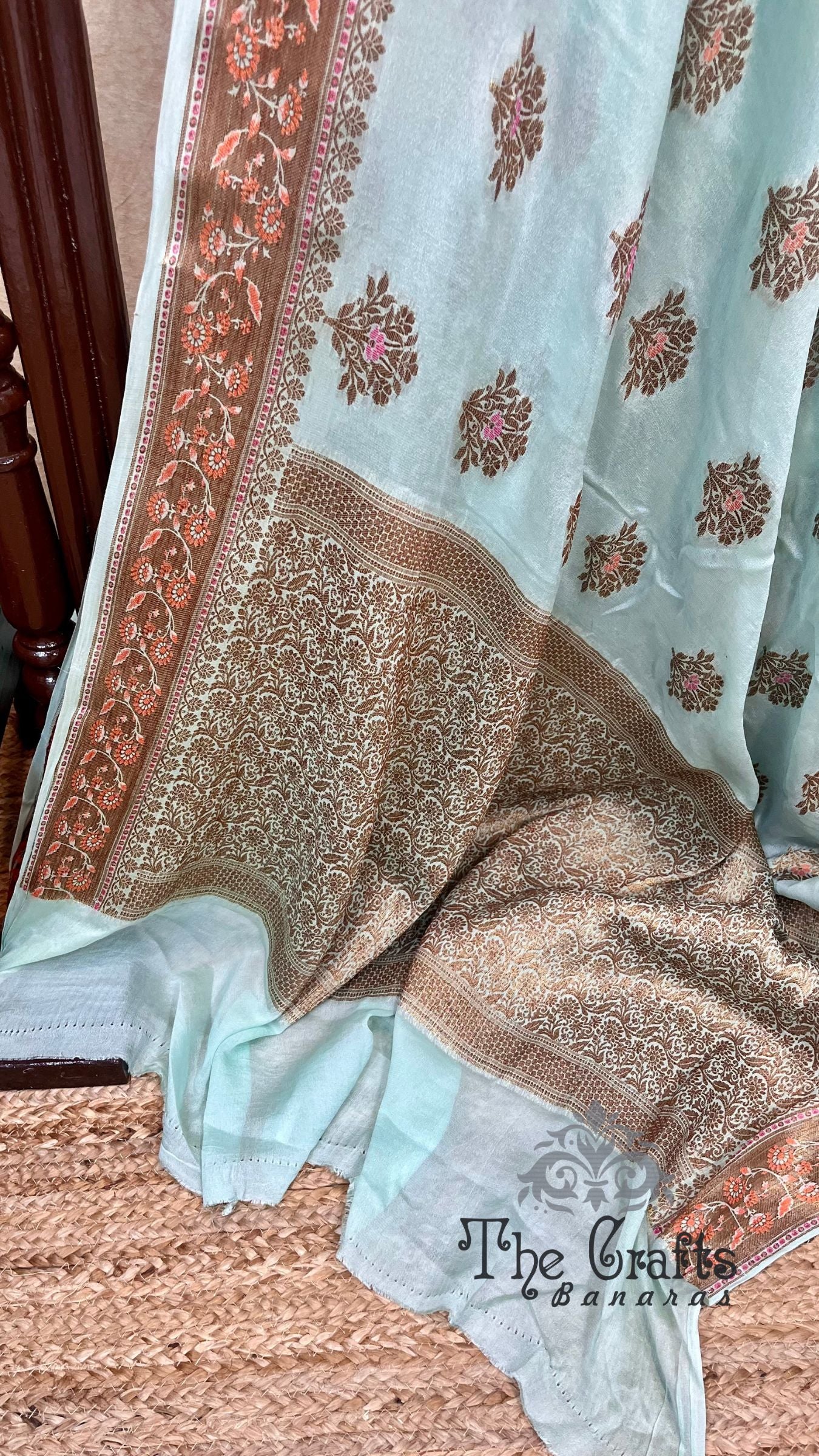 Pure Khaddi Chiffon Banarasi Saree