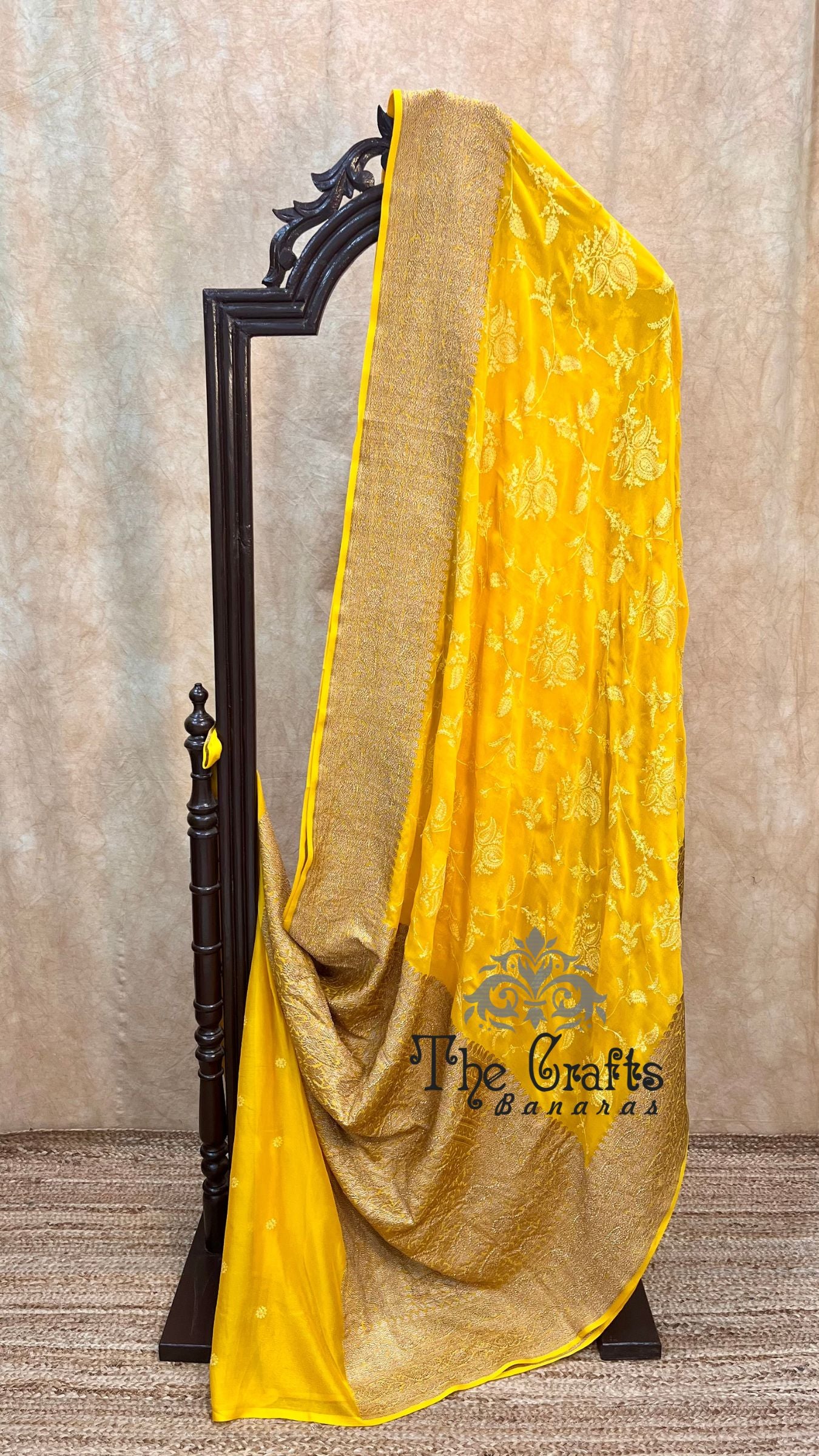 Pure Raw Mango Silk Banarasi Saree