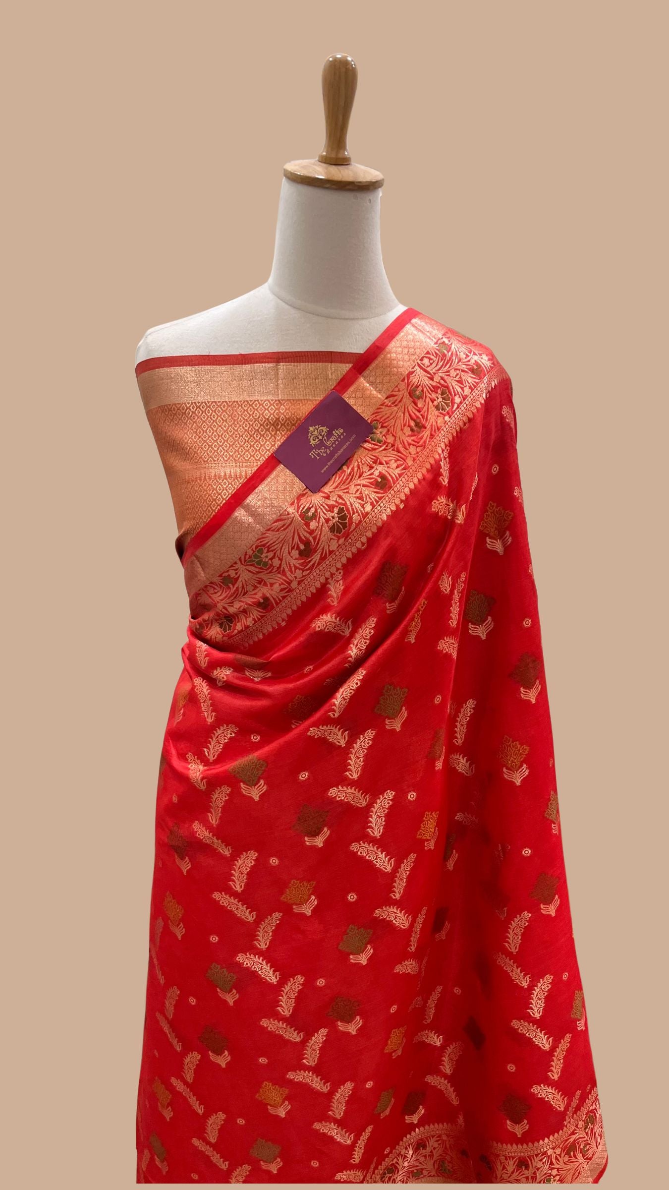 Pure Tussar Silk Banarasi Saree