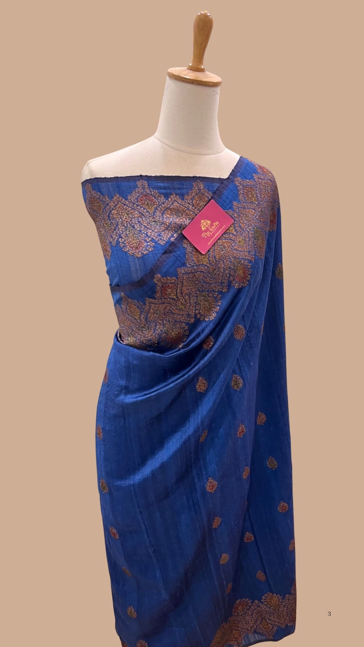 Pure Tussar Silk Handloom Banarasi Saree