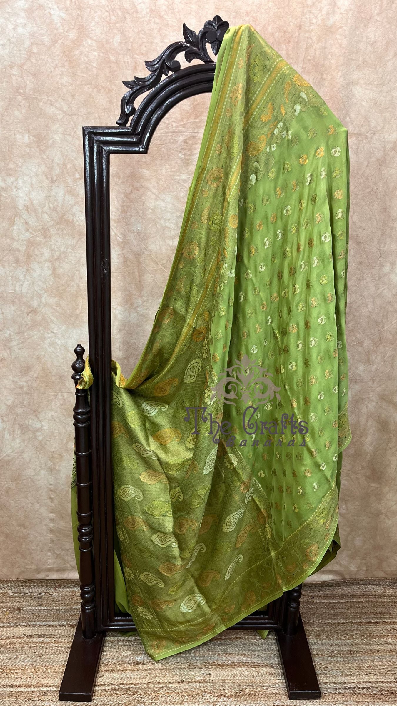 Pure Khaddi Chiffon Banarasi Saree