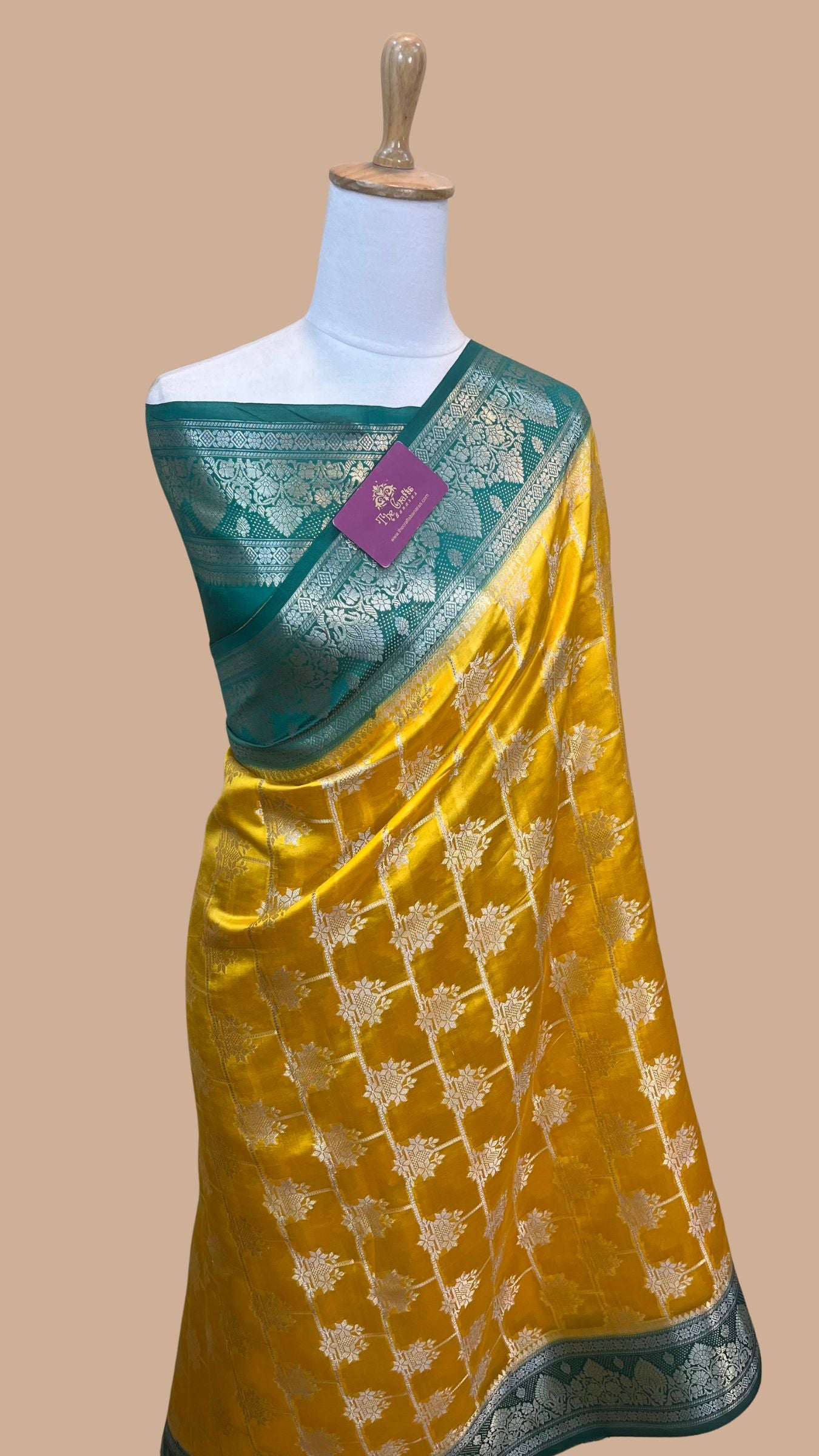 Pure Khaddi Chiffon Banarasi Saree