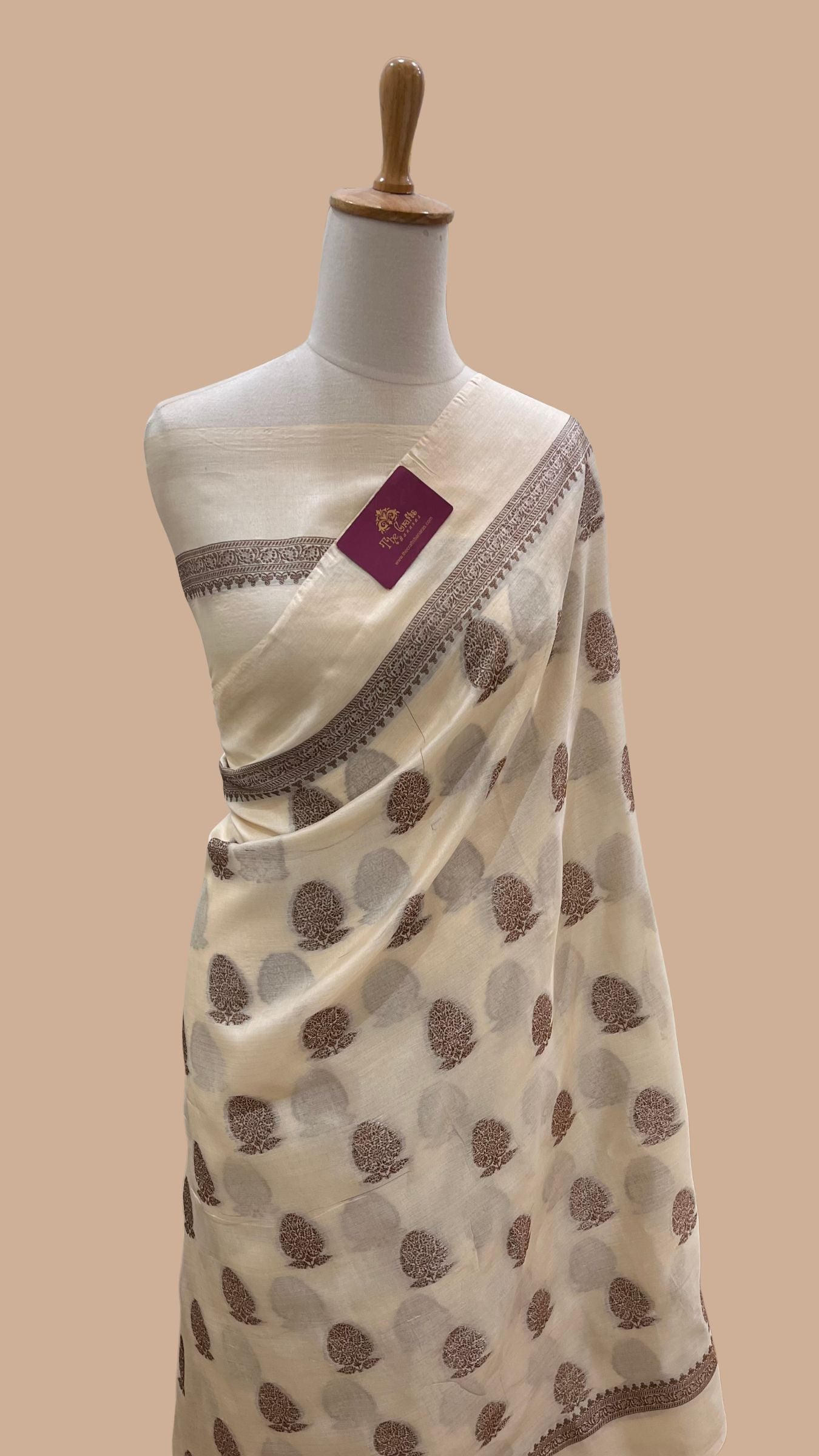 Pure Tussar Silk Banarasi Saree
