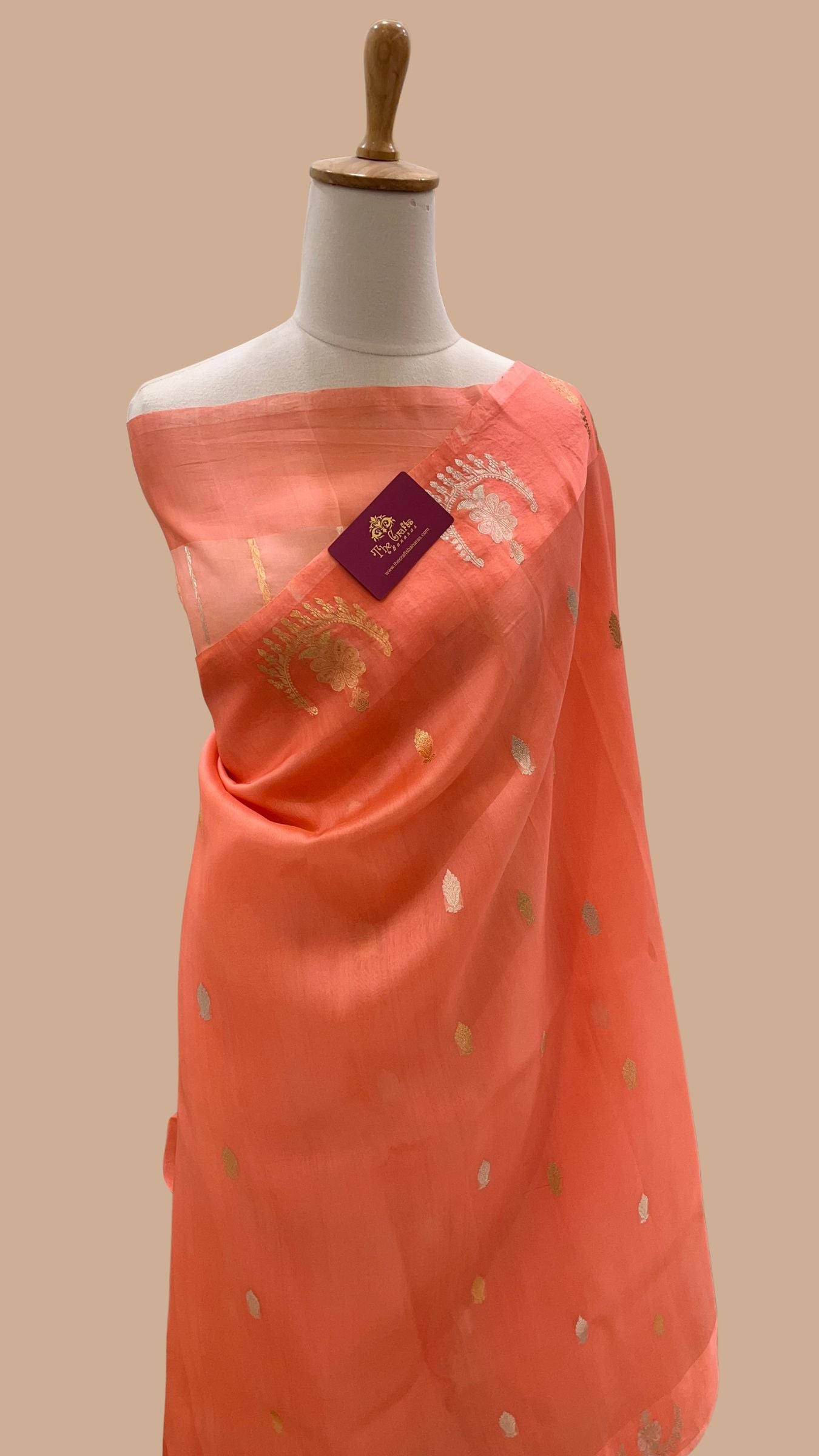 Pure Kora Silk Handloom Banarasi Saree