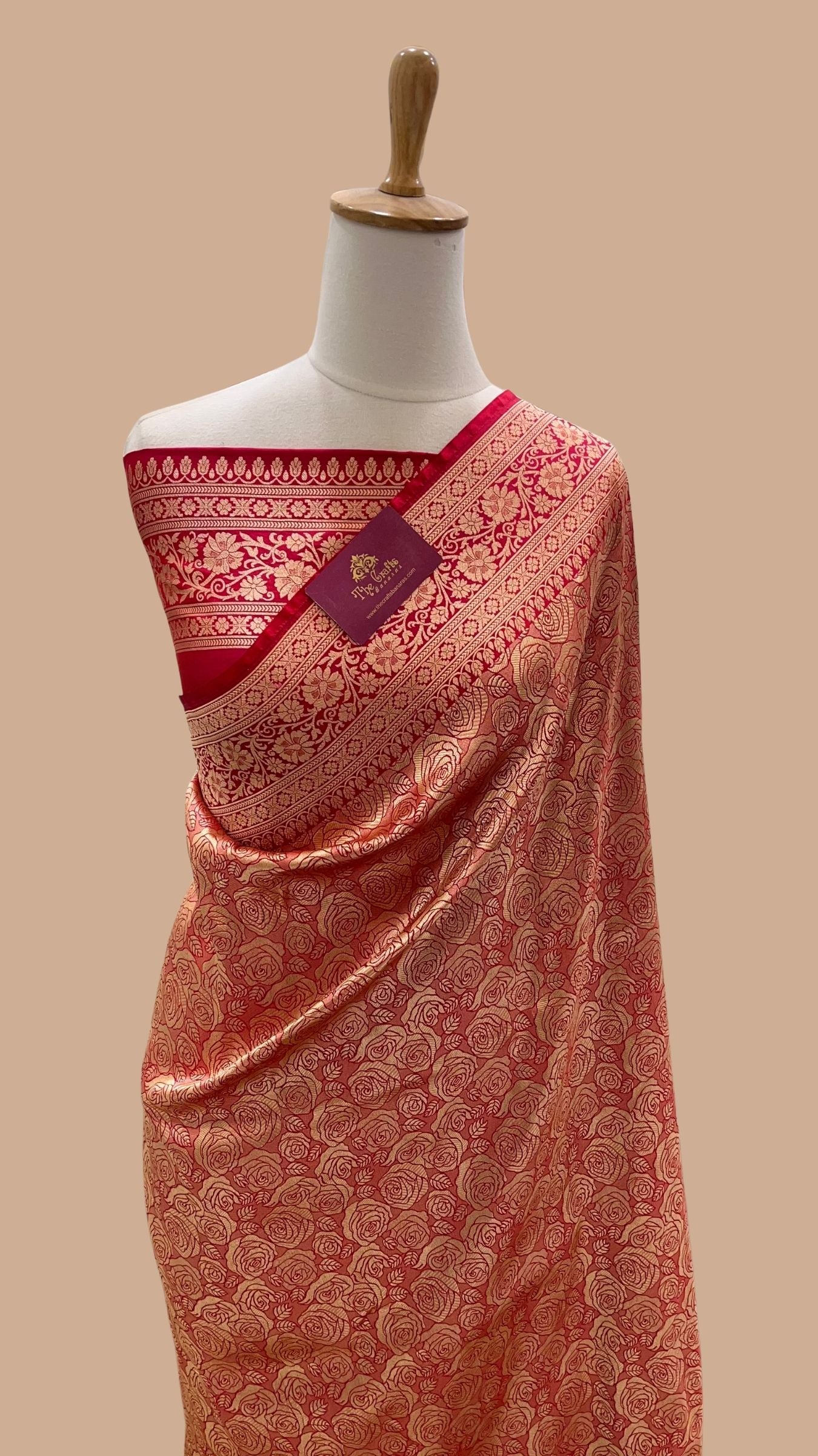 Pure Katan Silk Handloom Banarasi Saree - Tanchui Brocade