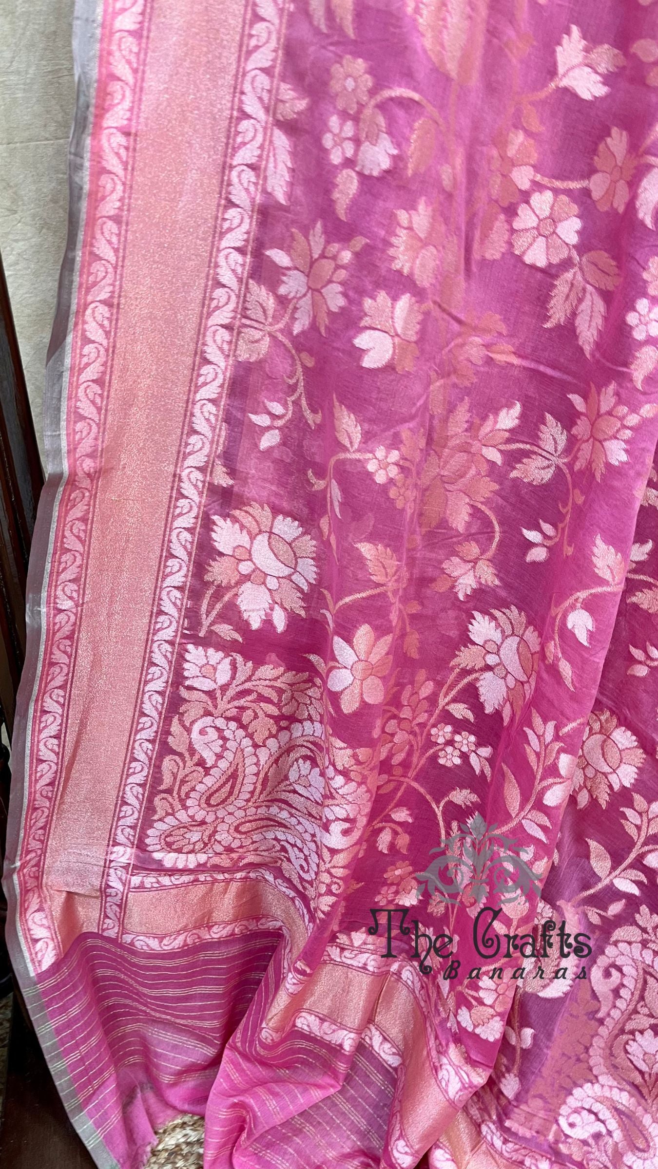 Pure Ektara Cotton Jamdani Banarasi Saree - Alfi