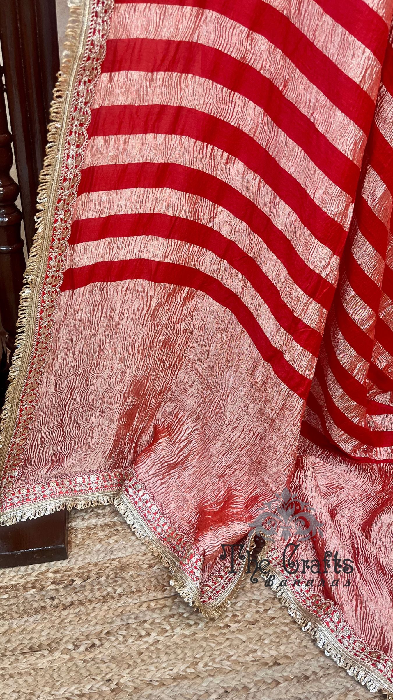 Pure Munga Tissue Silk Handloom Banarasi Saree
