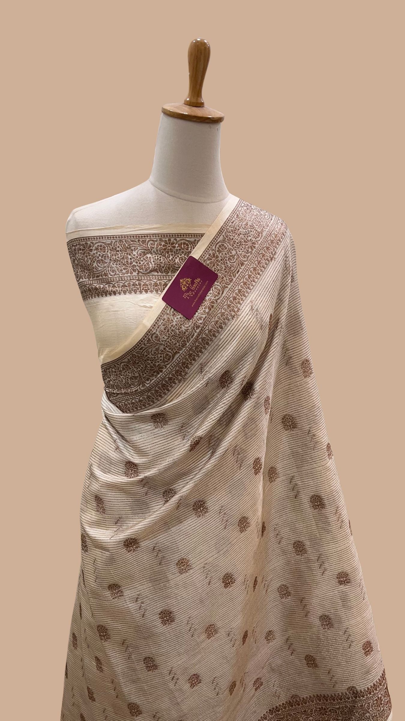 Pure Tussar Silk Banarasi Saree