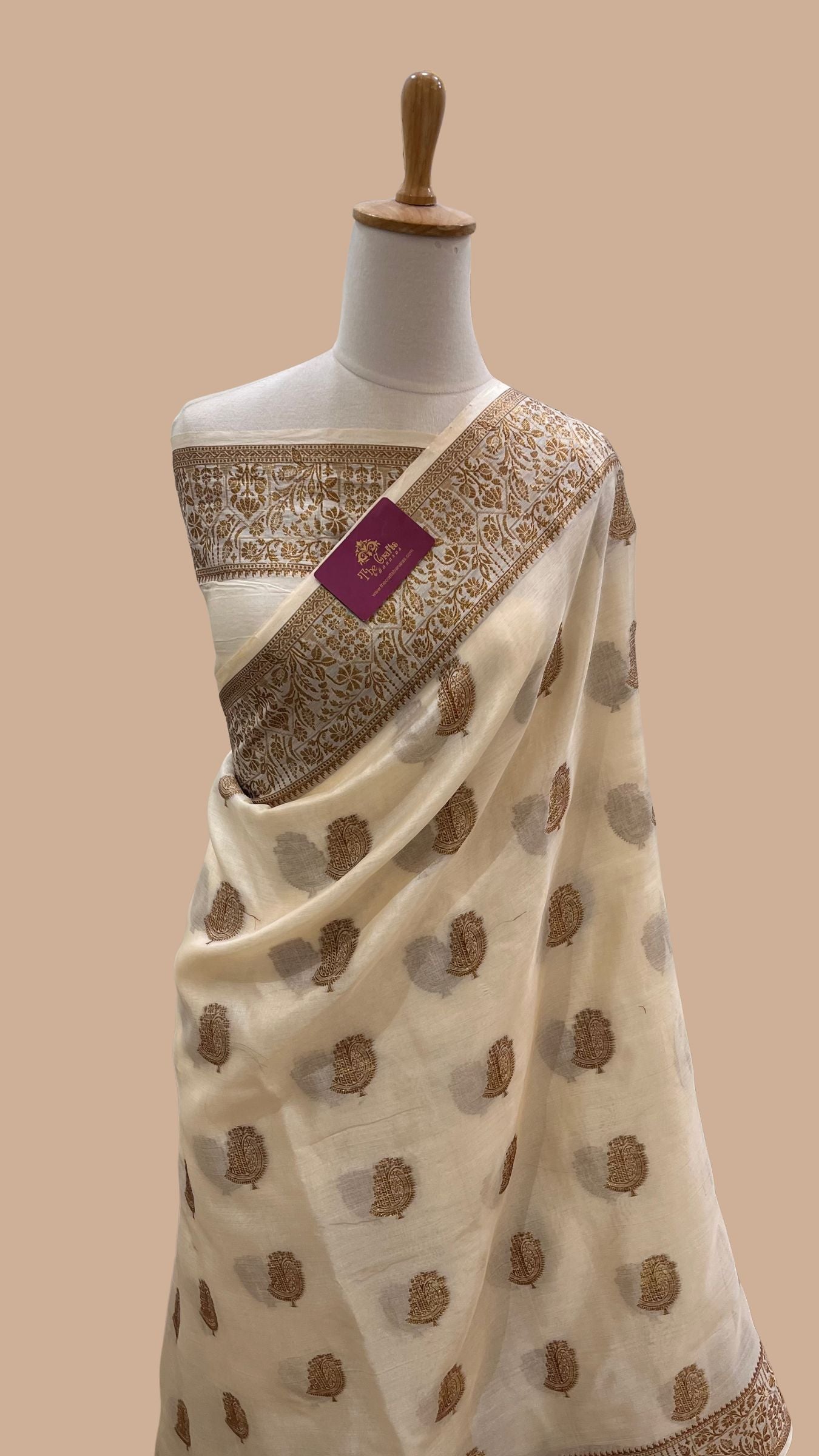 Pure Tussar Silk Banarasi Saree