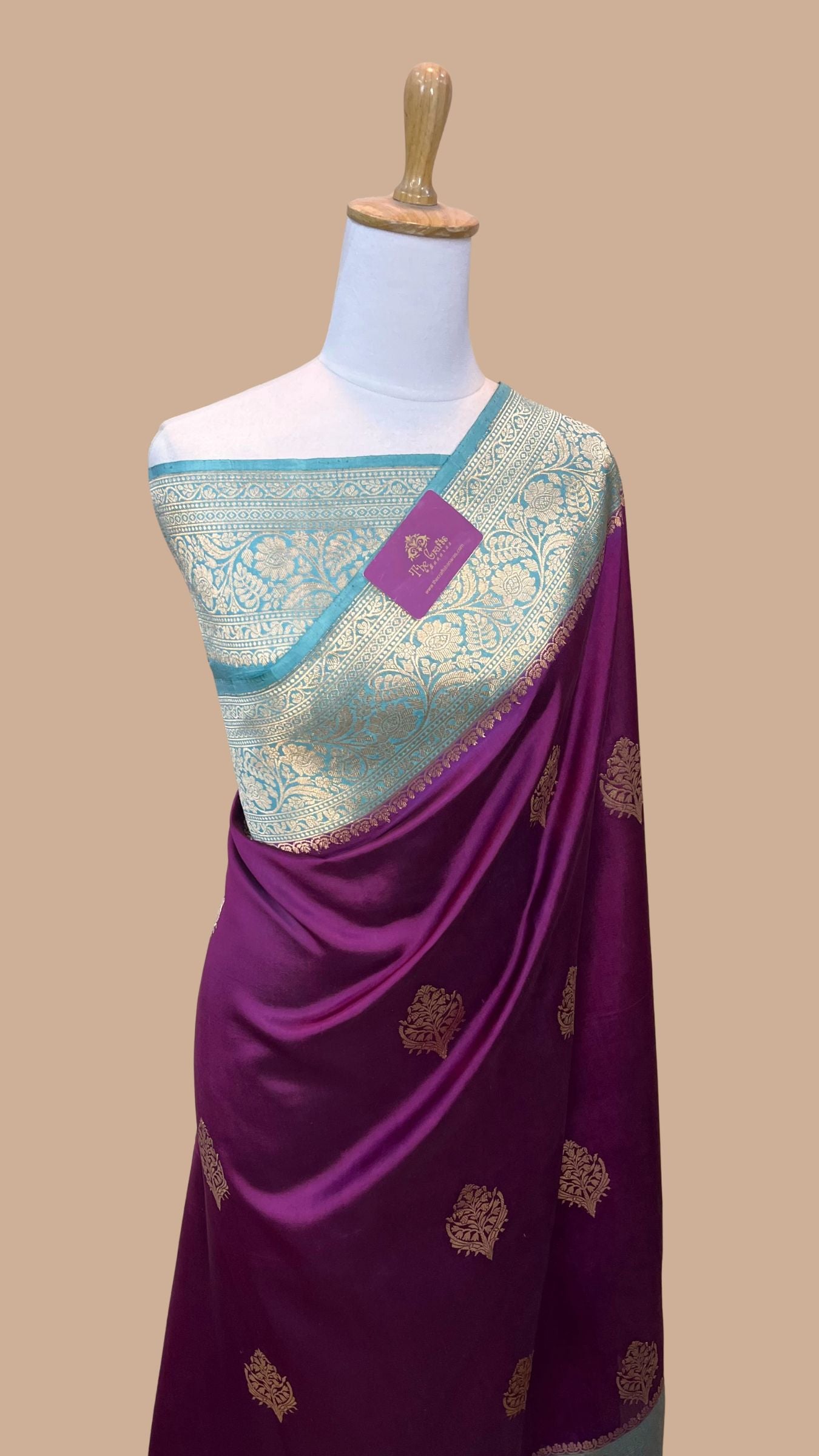 Pure  Mango Silk Handloom Banarasi Saree