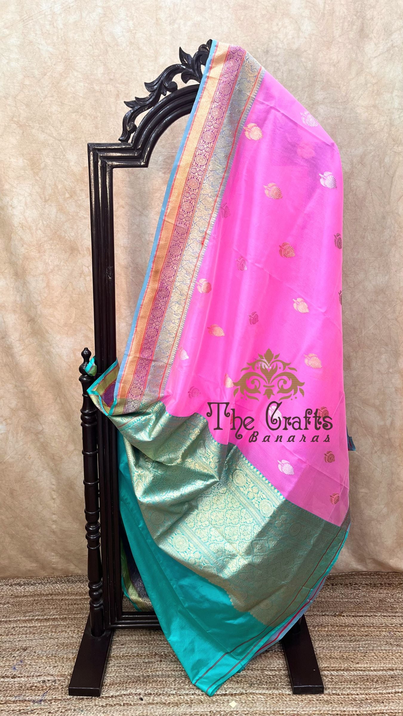 Pure Kora Silk Handloom Banarasi Saree - with sona rupa kadhua motifs