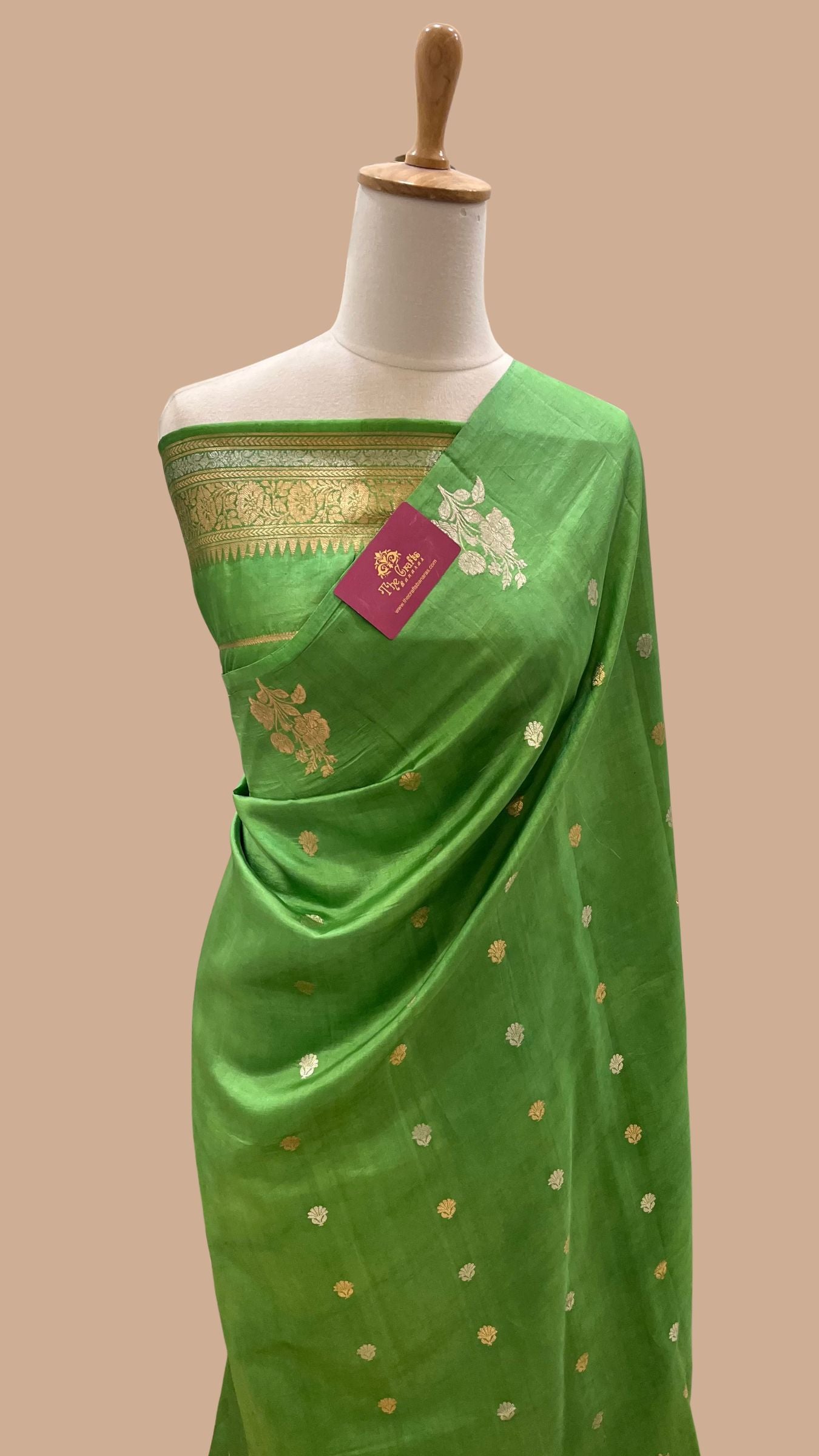 Pure Mango Silk Handloom Banarasi Saree