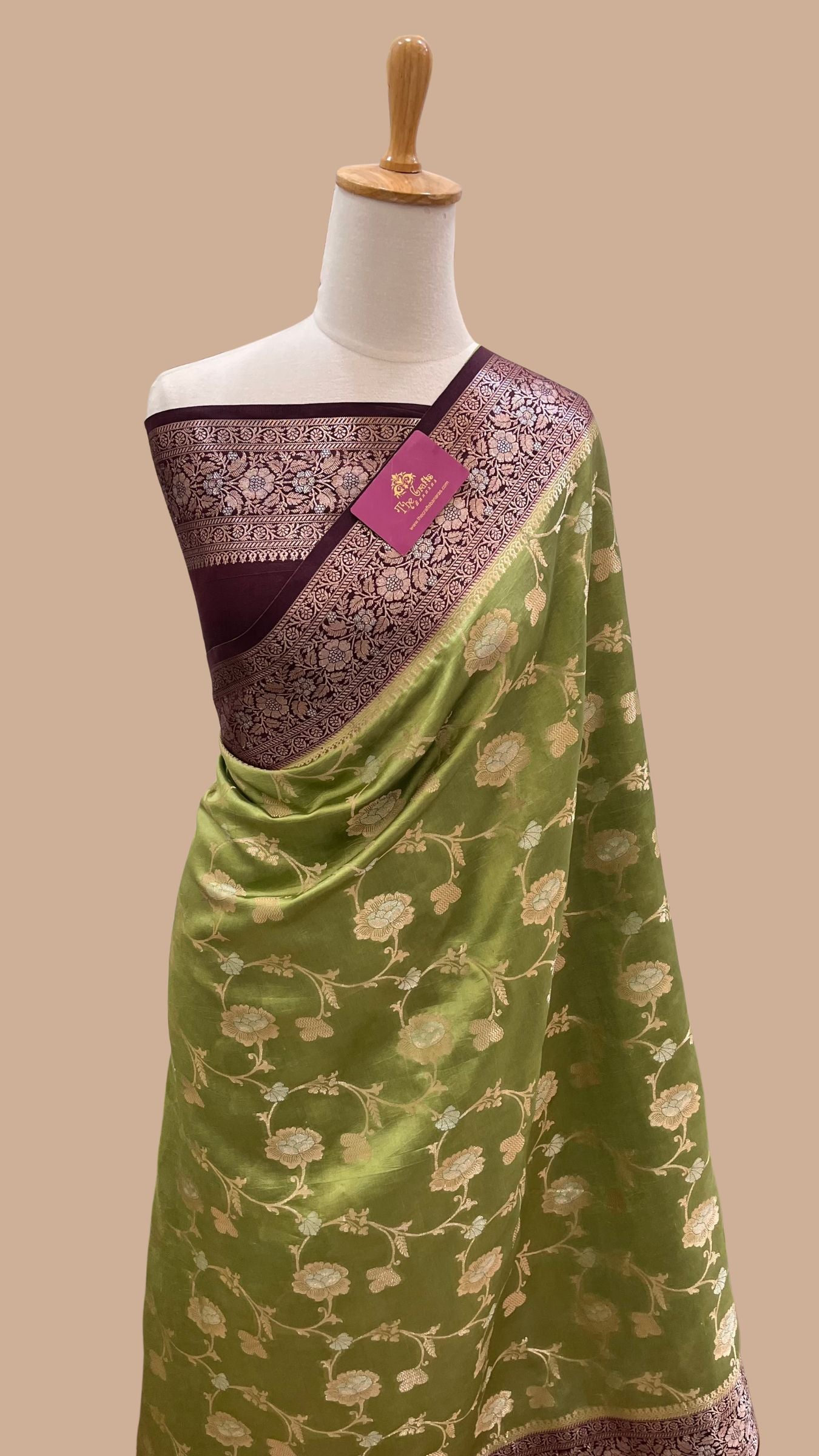 Pure Mango Silk Banarasi Saree