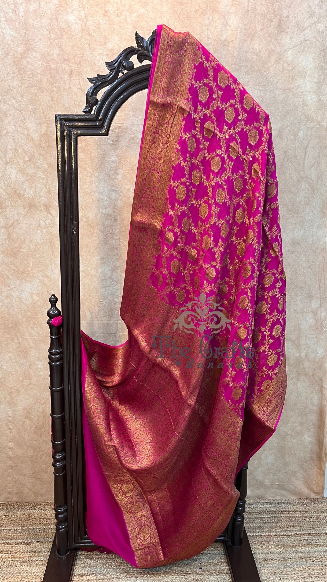 Pure Khaddi Chiffon Banarasi Saree