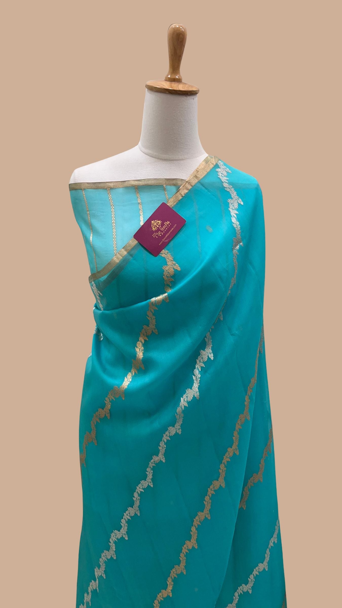 Pure Kora Silk Handloom Banarasi Saree