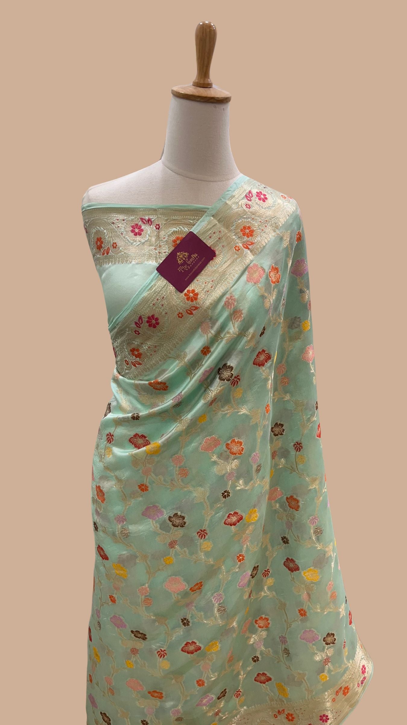 Pure Mango Silk Banarasi Saree
