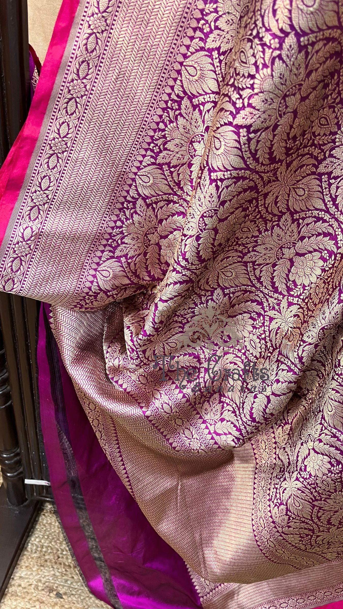 Pure Katan Silk Handloom Banarasi Saree - Tanchui Brocade