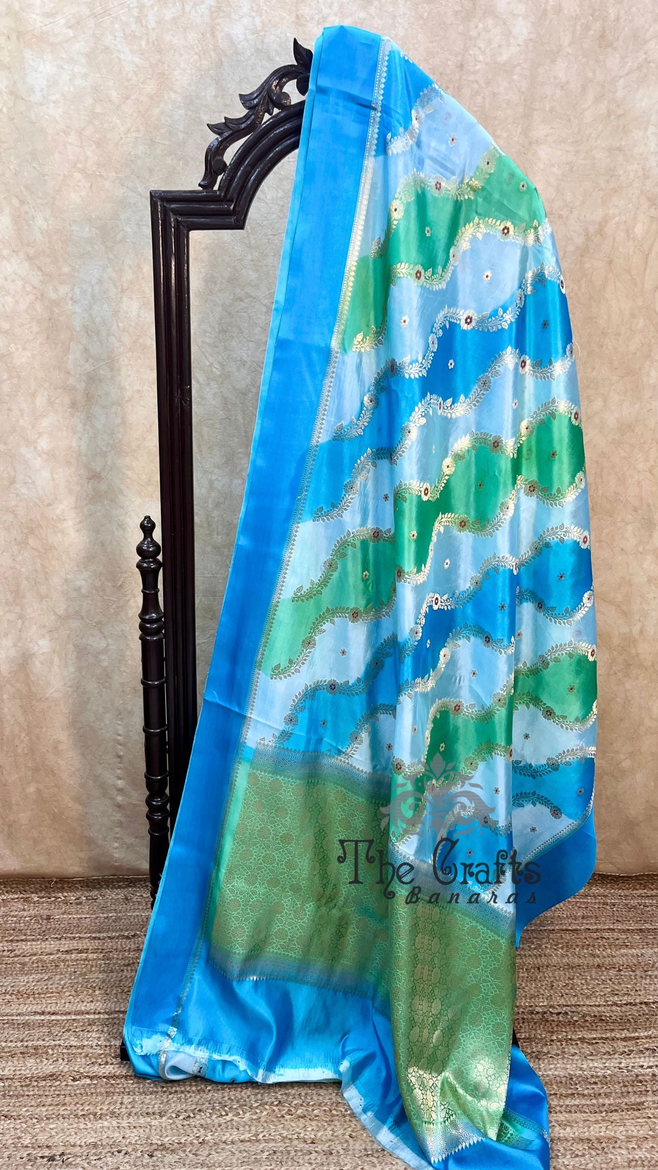 Pure  Mango Silk Handloom Banarasi Saree