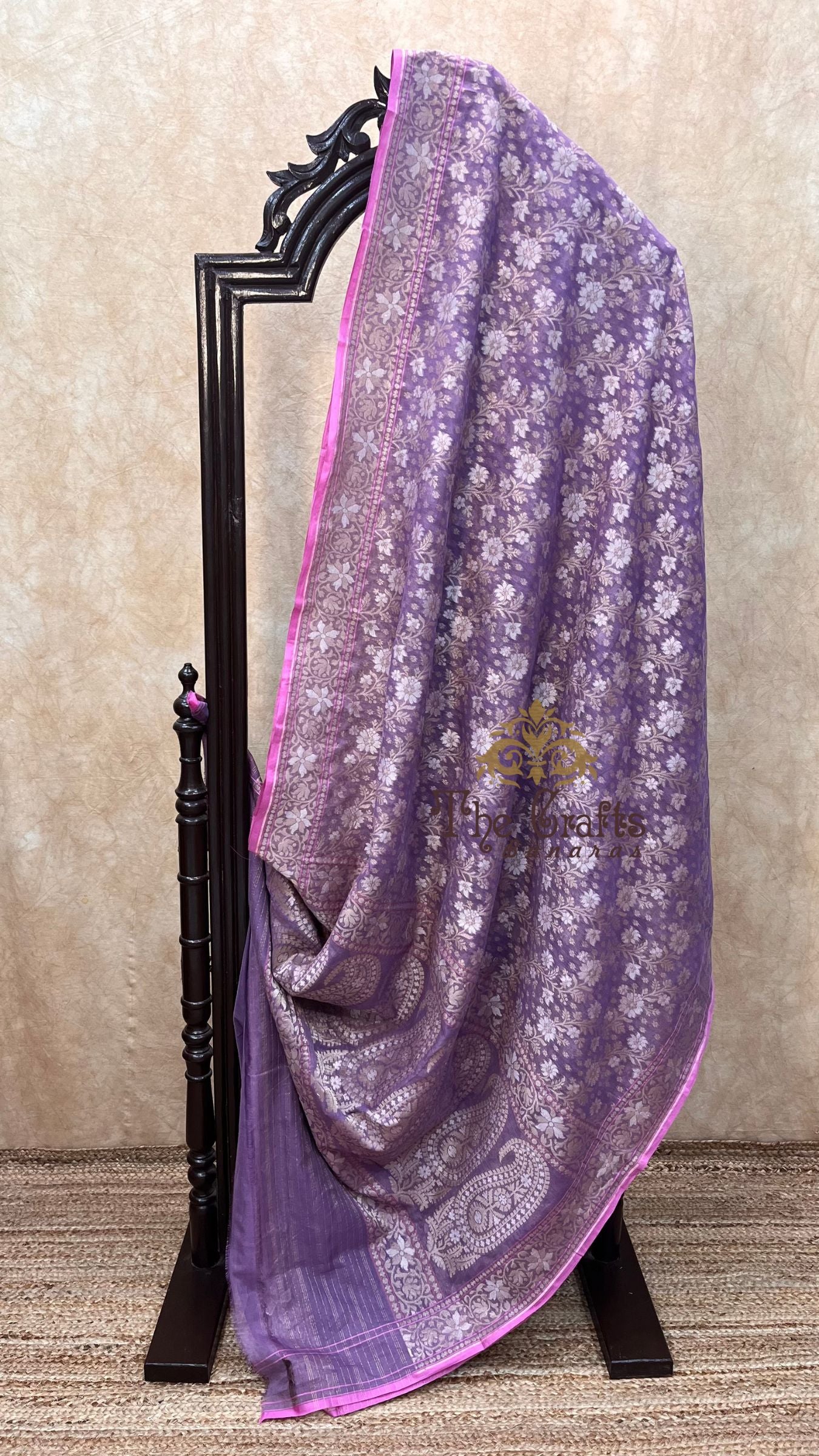 Pure Ektara Cotton Jamdani Banarasi Saree - Alfi