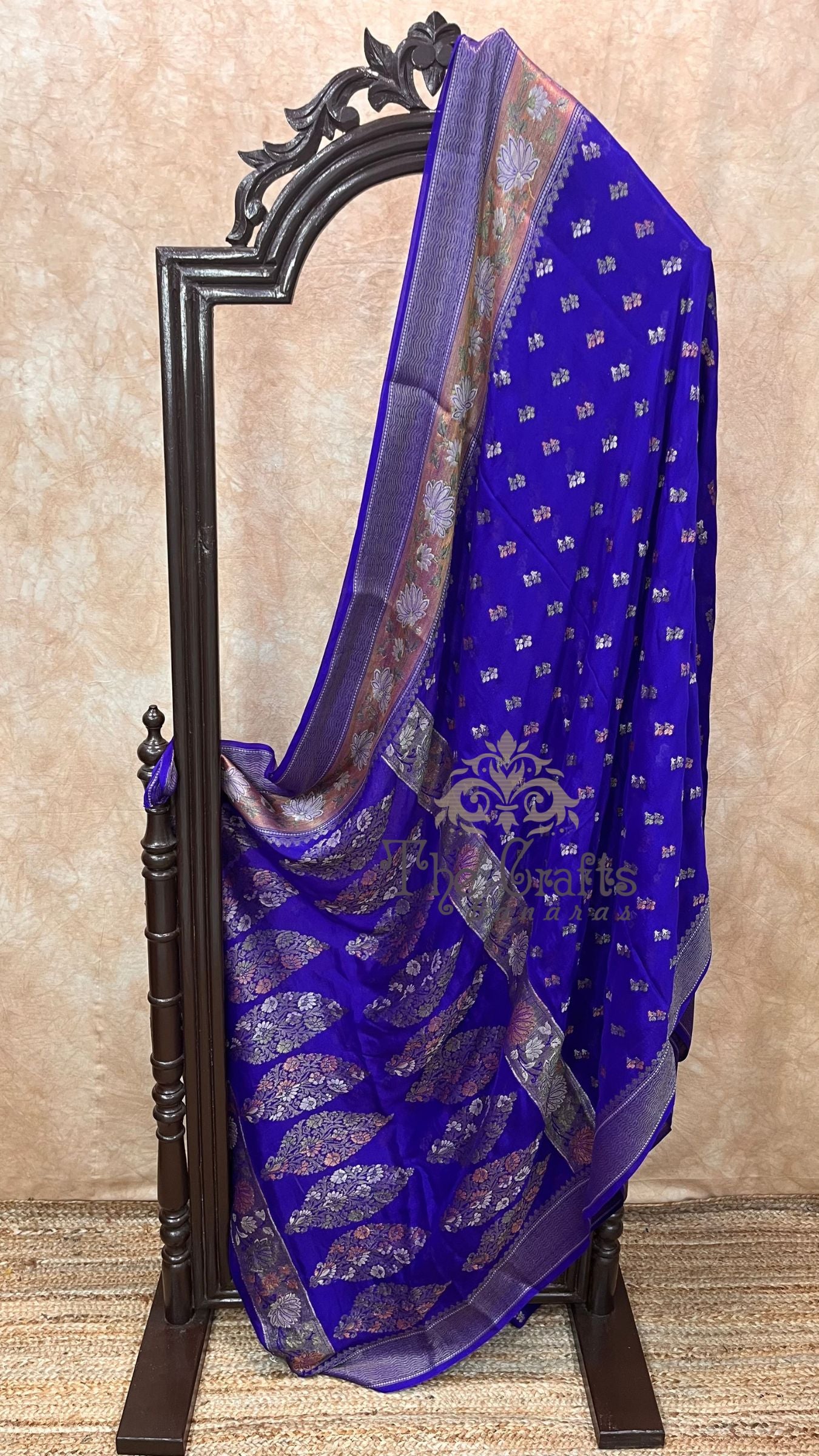 Pure Khaddi Chiffon Banarasi Saree