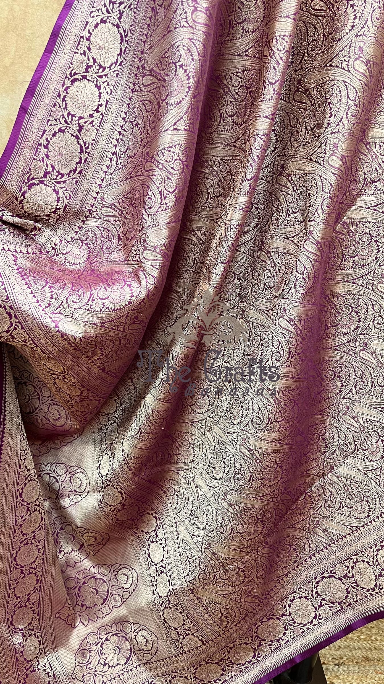 Pure Katan Silk Handloom Banarasi Saree - Tanchui Brocade